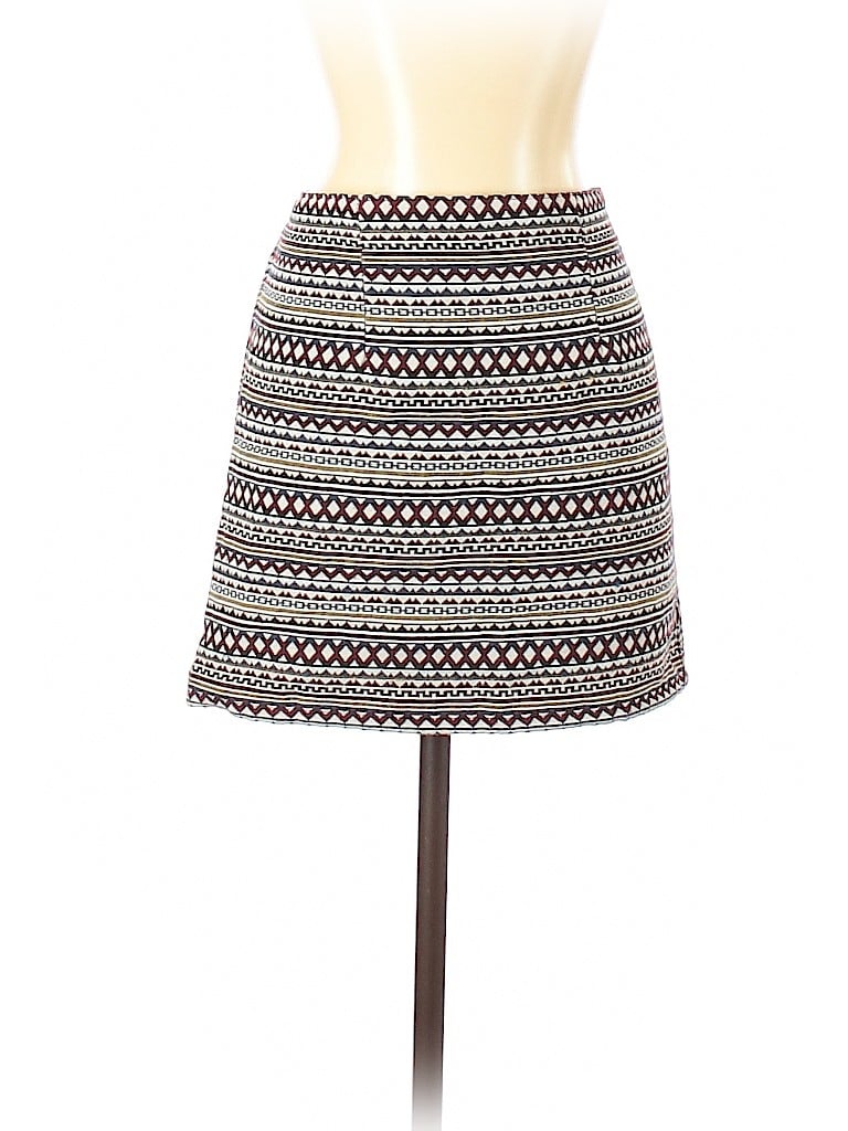 Pre-owned Unbranded Casual Skirt In Burgundy