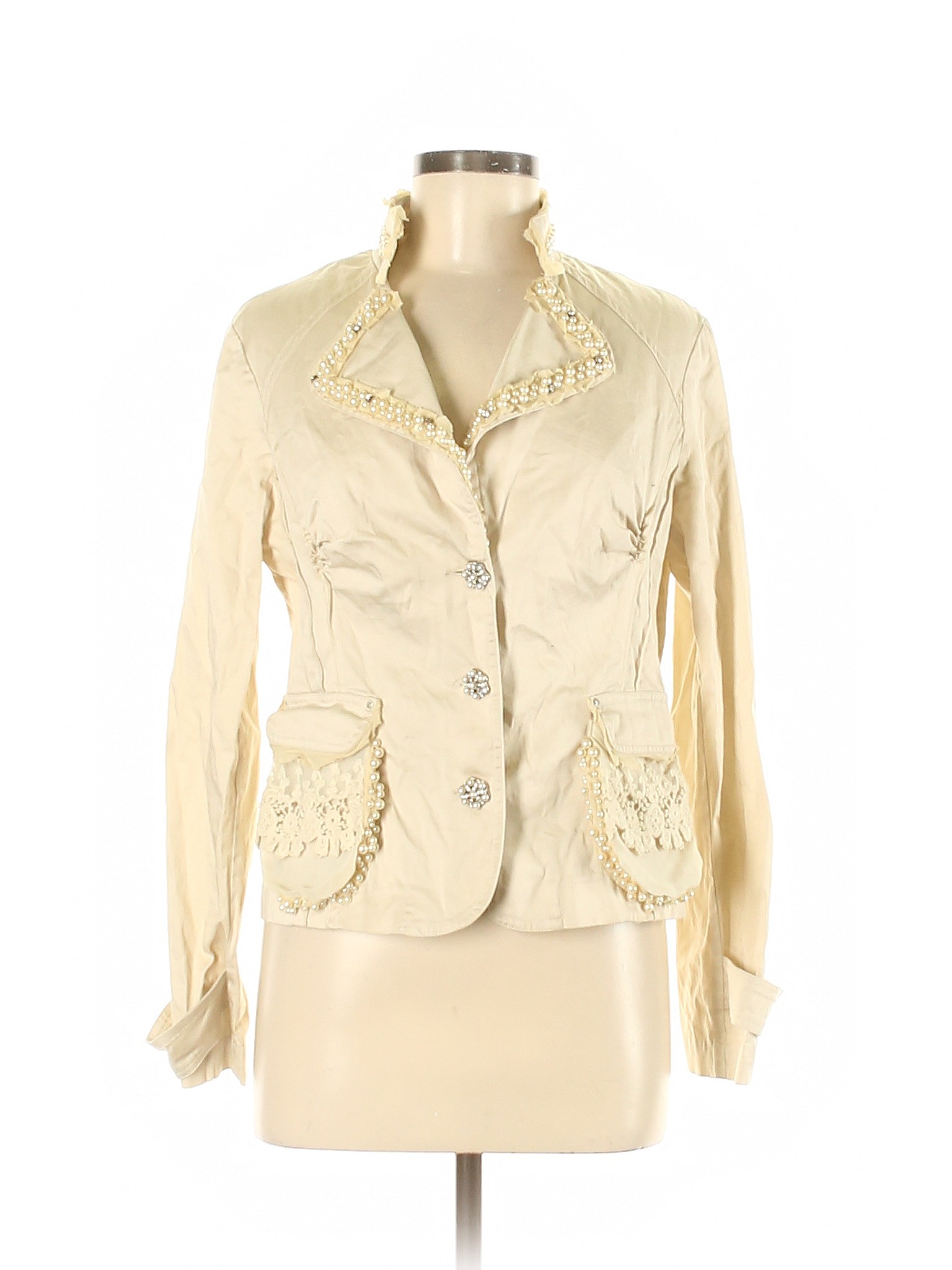 Style Women Ivory Jacket M | eBay