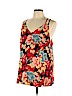 Ann Taylor LOFT 100% Polyester Red Sleeveless Blouse Size L - photo 1