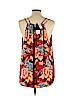 Ann Taylor LOFT 100% Polyester Red Sleeveless Blouse Size L - photo 2