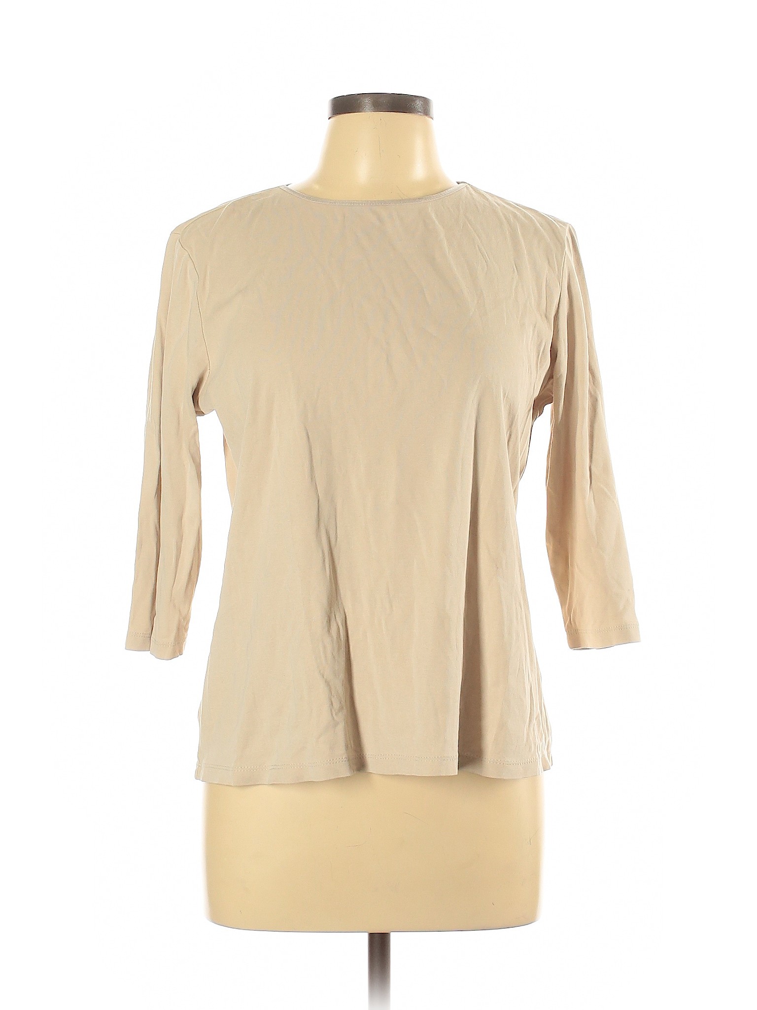 Christopher & Banks Women Brown 3/4 Sleeve T-Shirt L | eBay