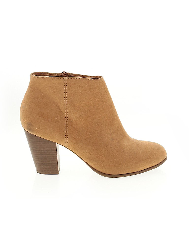 old navy tan booties