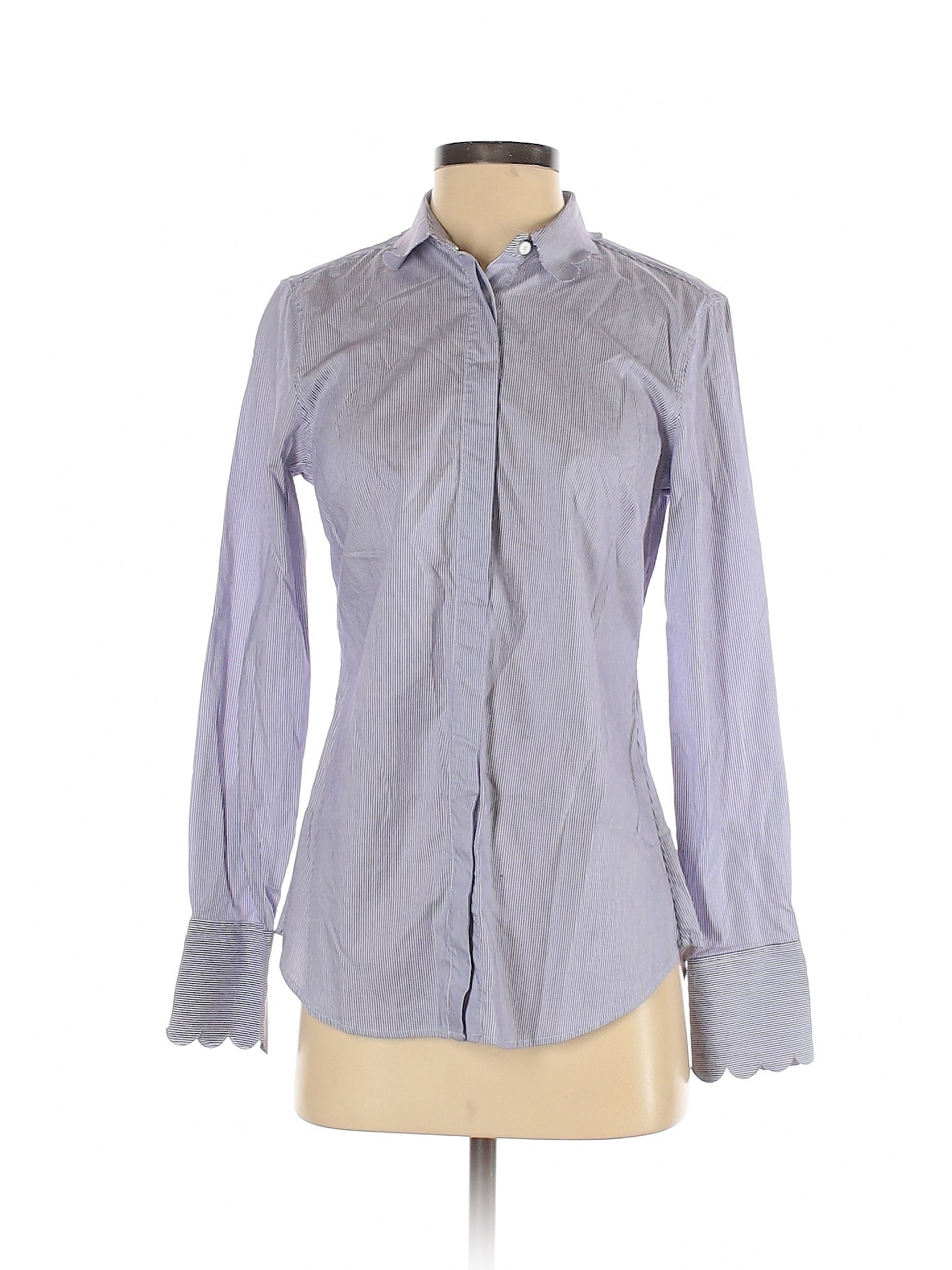 Banana Republic Women Purple Long Sleeve Button-Down Shirt 4 | eBay