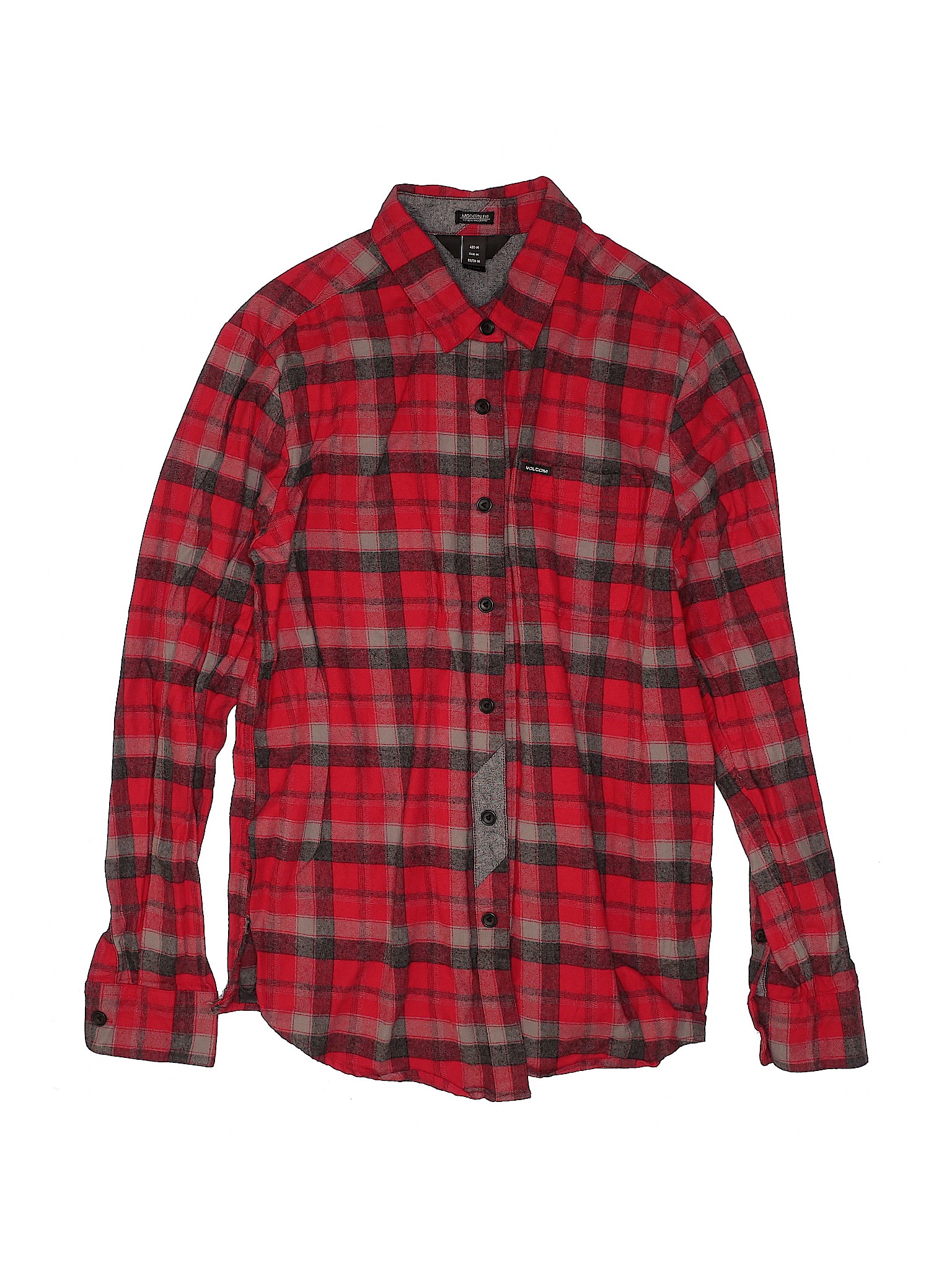 Viacom Boys Red Long Sleeve Button-Down Shirt M Youth | eBay