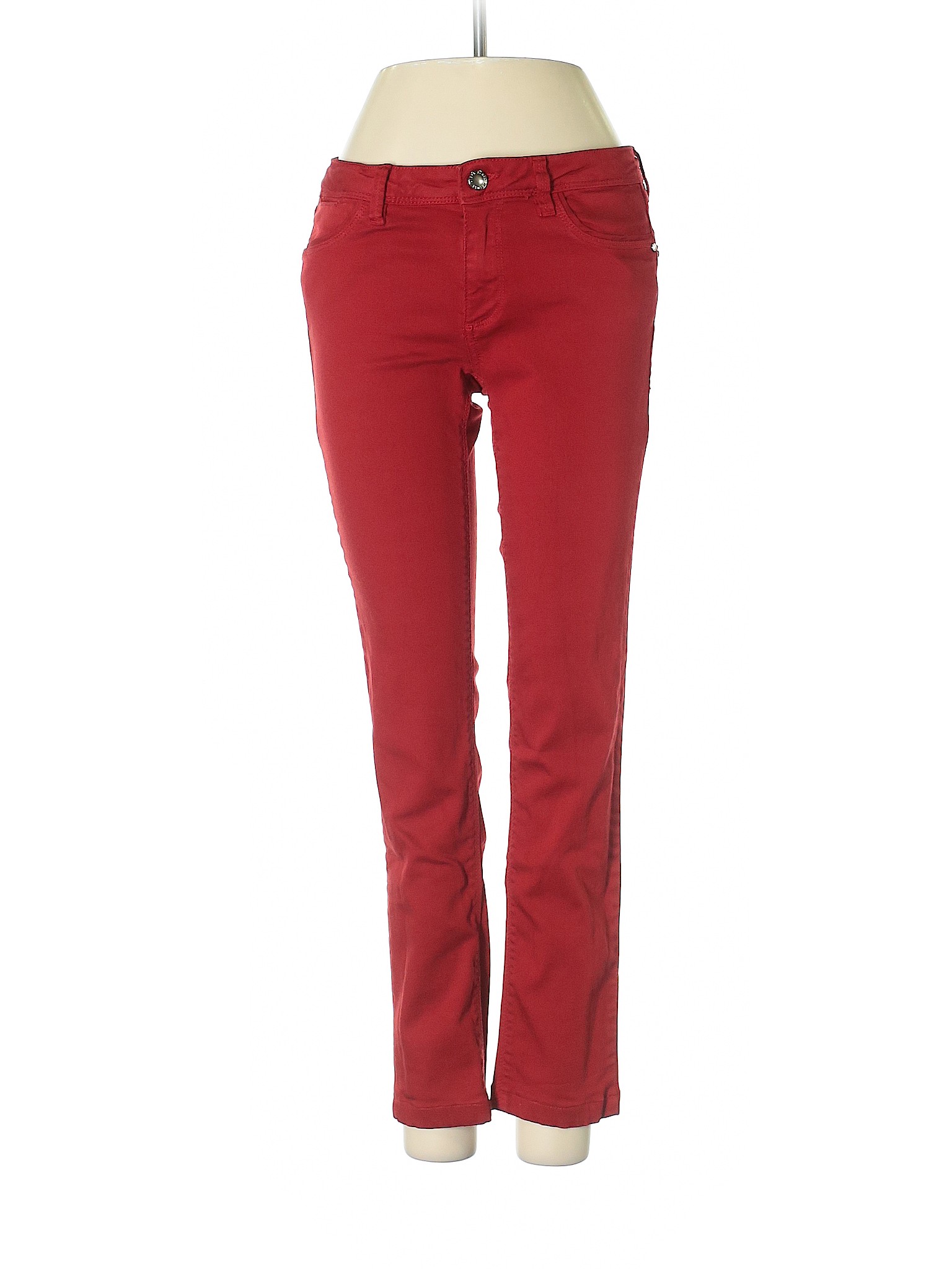 ladies red jeggings