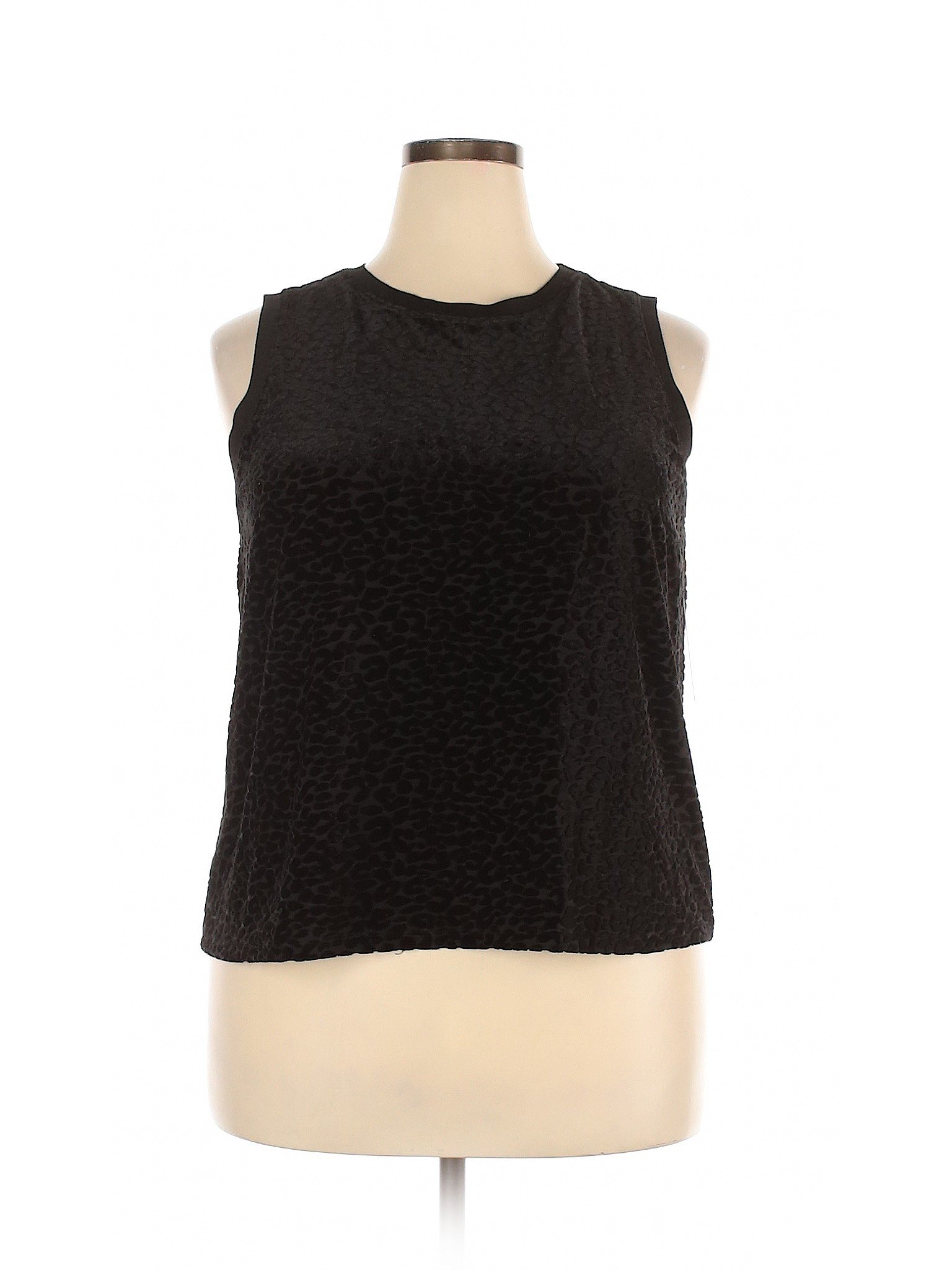 NWT Apt. 9 Women Black Sleeveless Top XXL | eBay