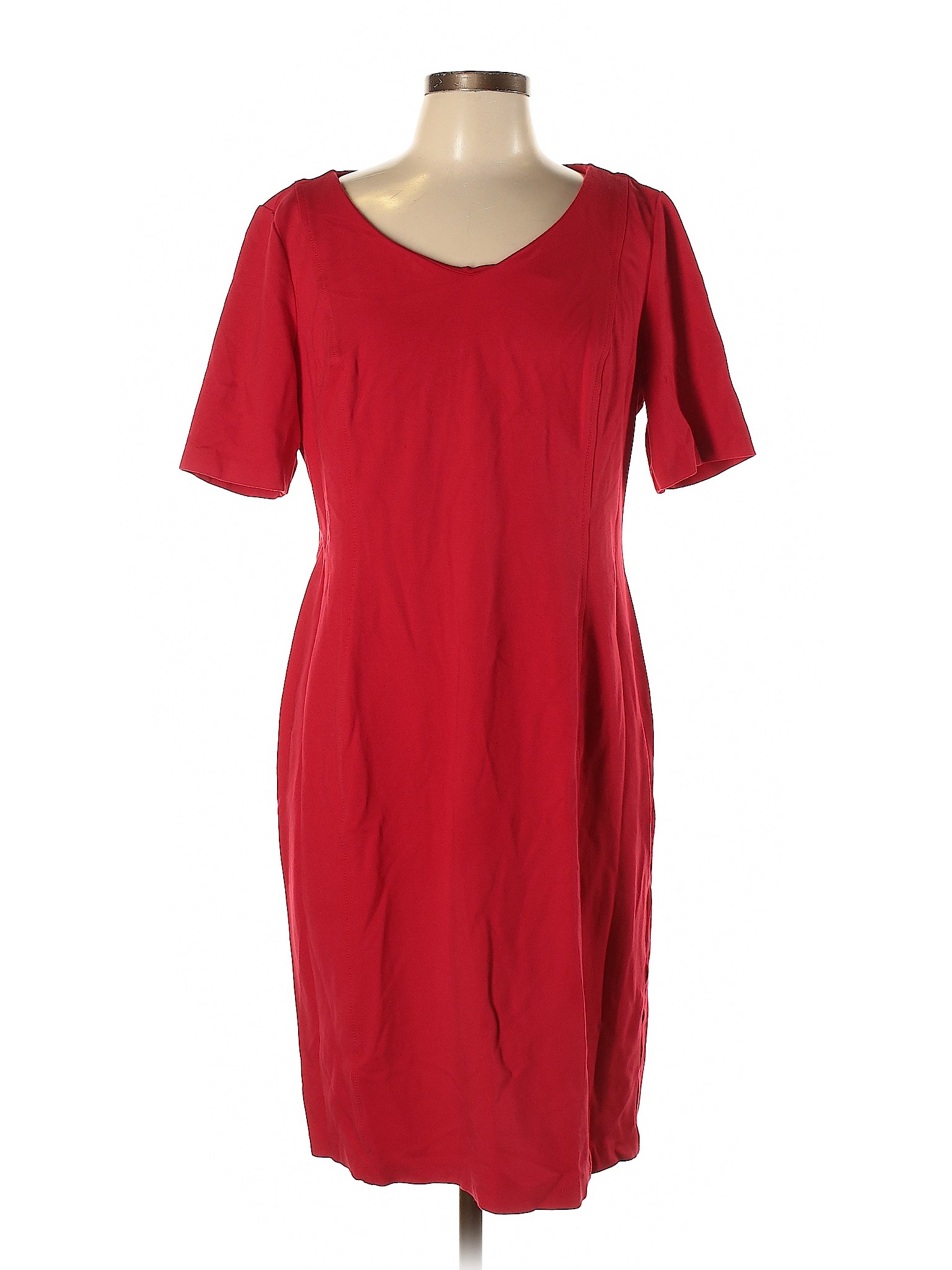 Talbots Women Red Casual Dress 12 | eBay
