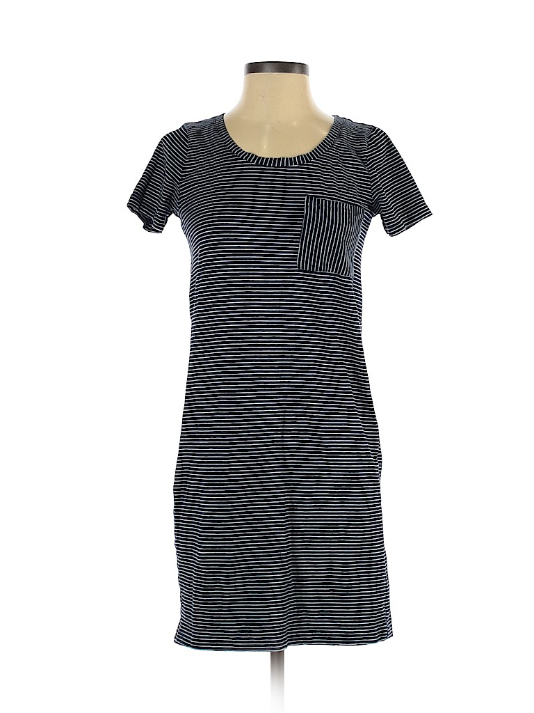 Jane and Delancey 100% Cotton Stripes Blue Casual Dress Size XS - 64% ...