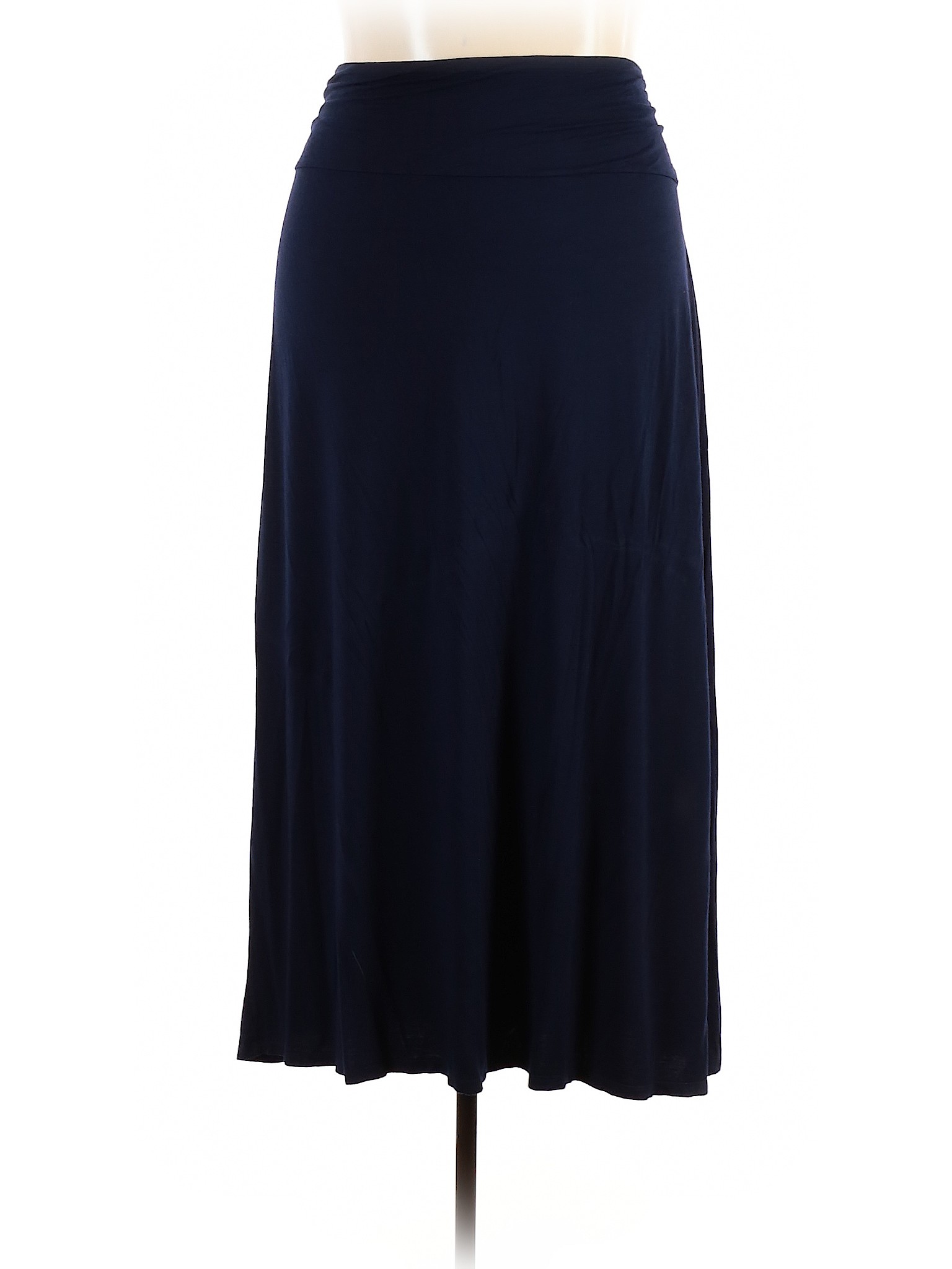 Molly & Isadora Solid Blue Casual Skirt Size 3X (Plus) - 70% off | thredUP