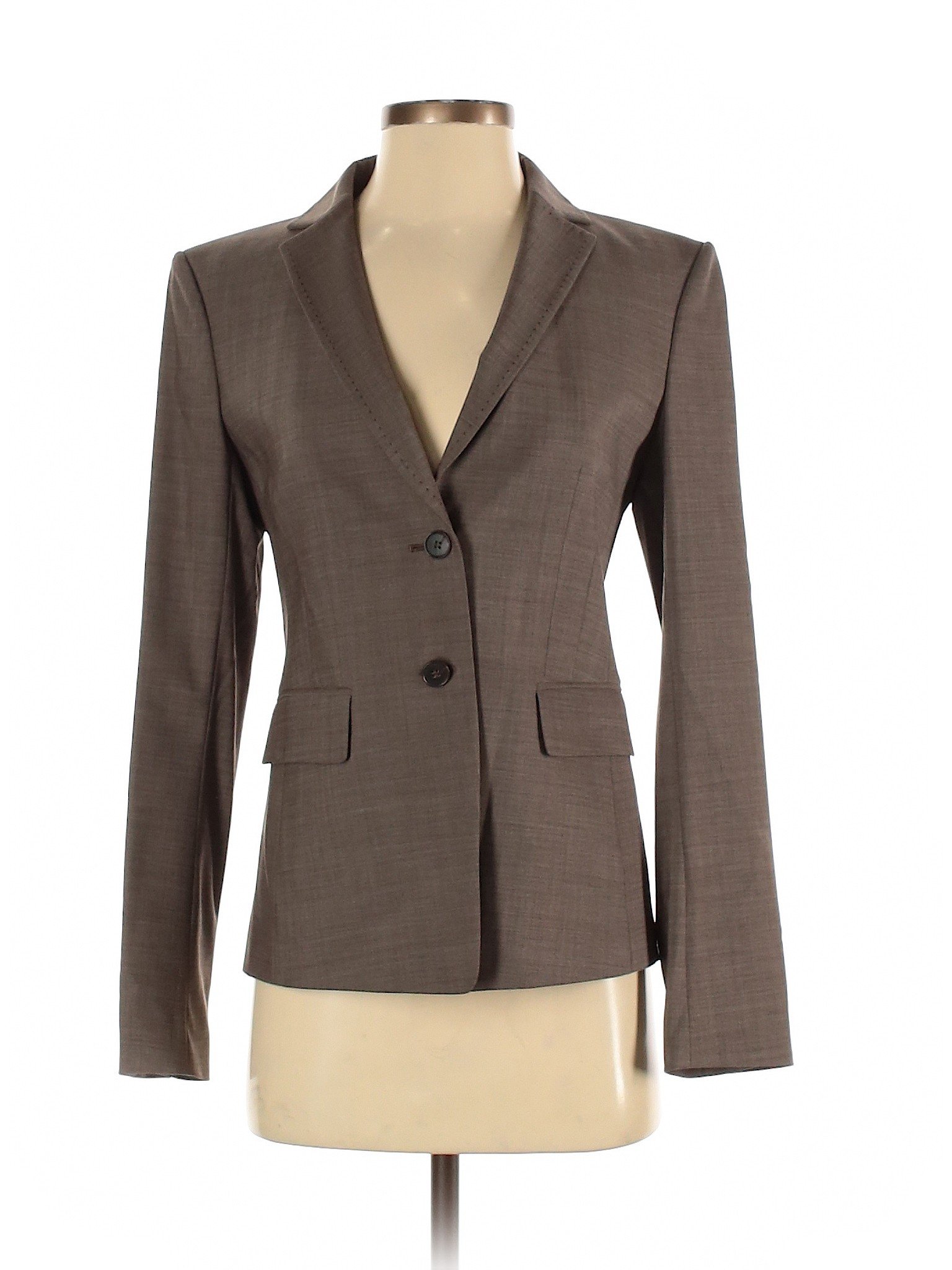 Ann Taylor Women Brown Wool Blazer 2 | eBay