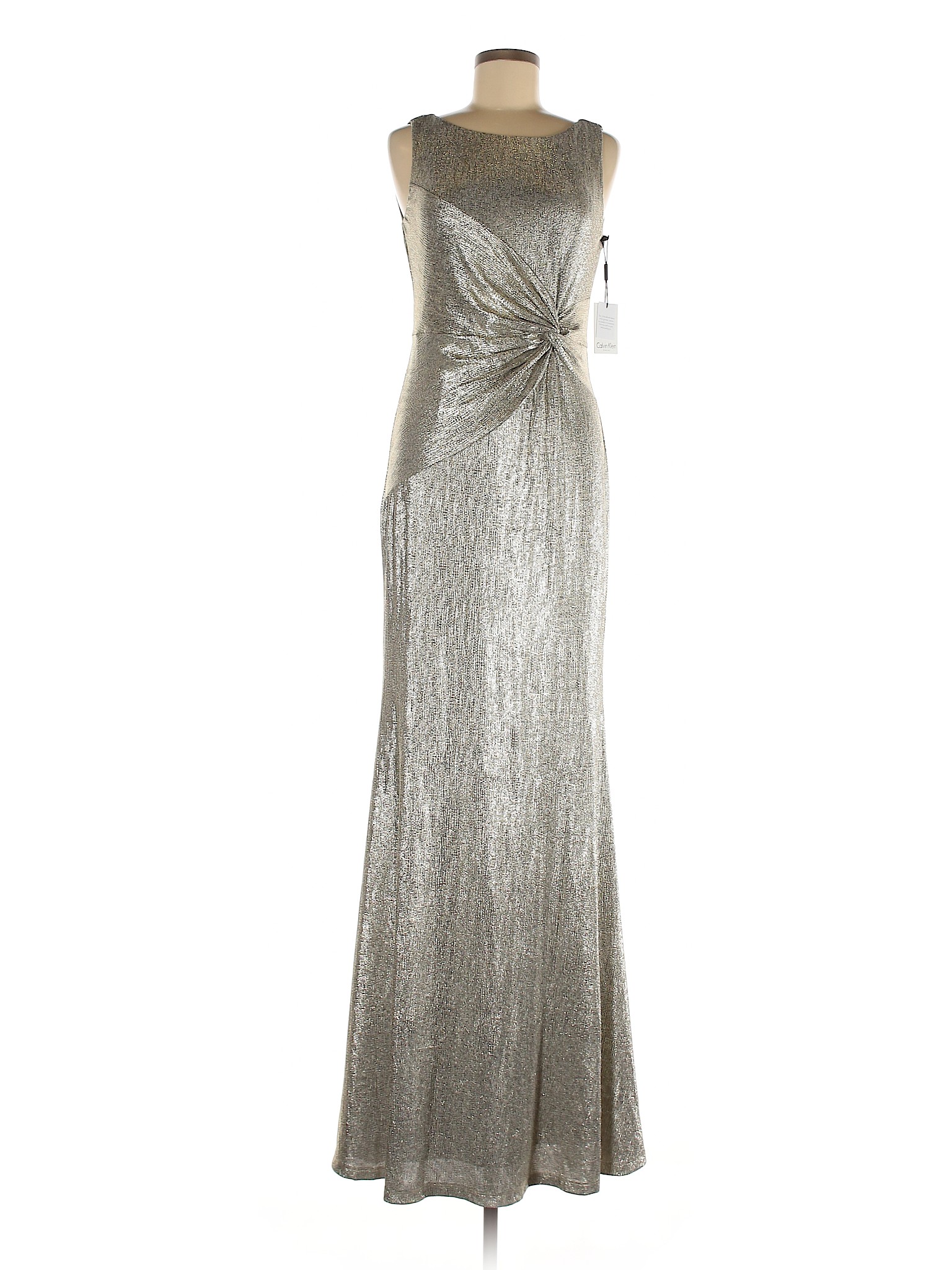 calvin klein gold gown