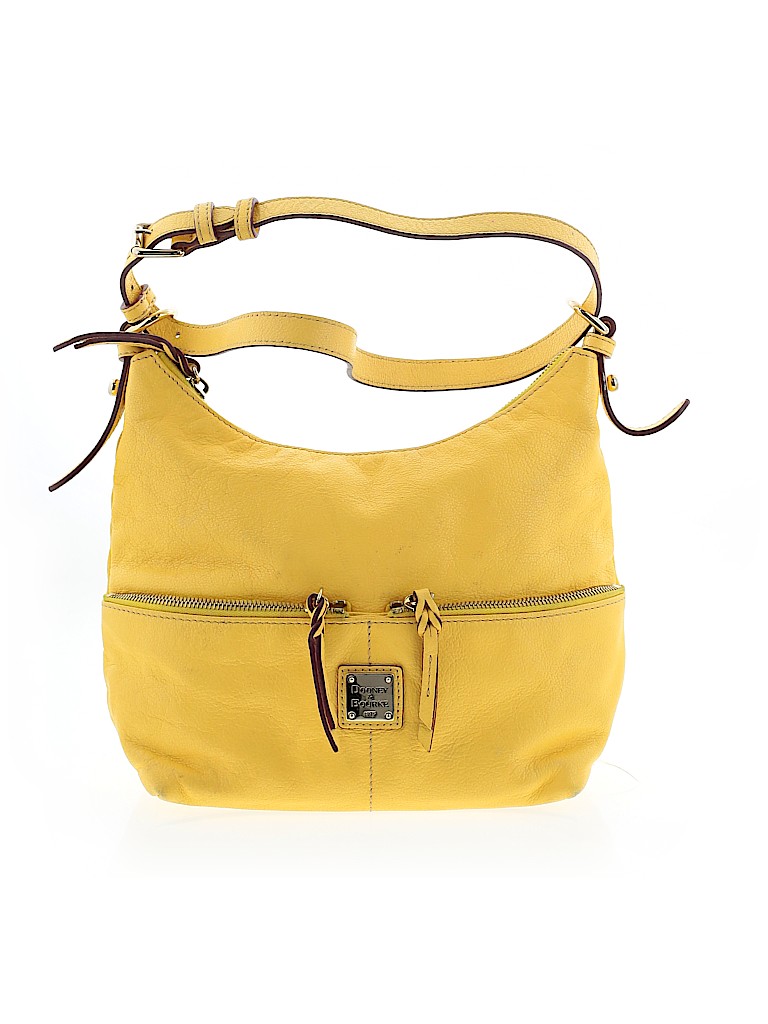 dooney and bourke yellow satchel