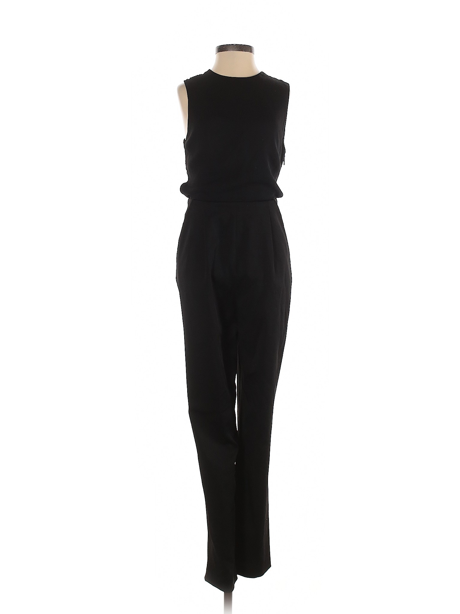 Alice + Olivia Solid Black Jumpsuit Size 0 - 83% off | thredUP