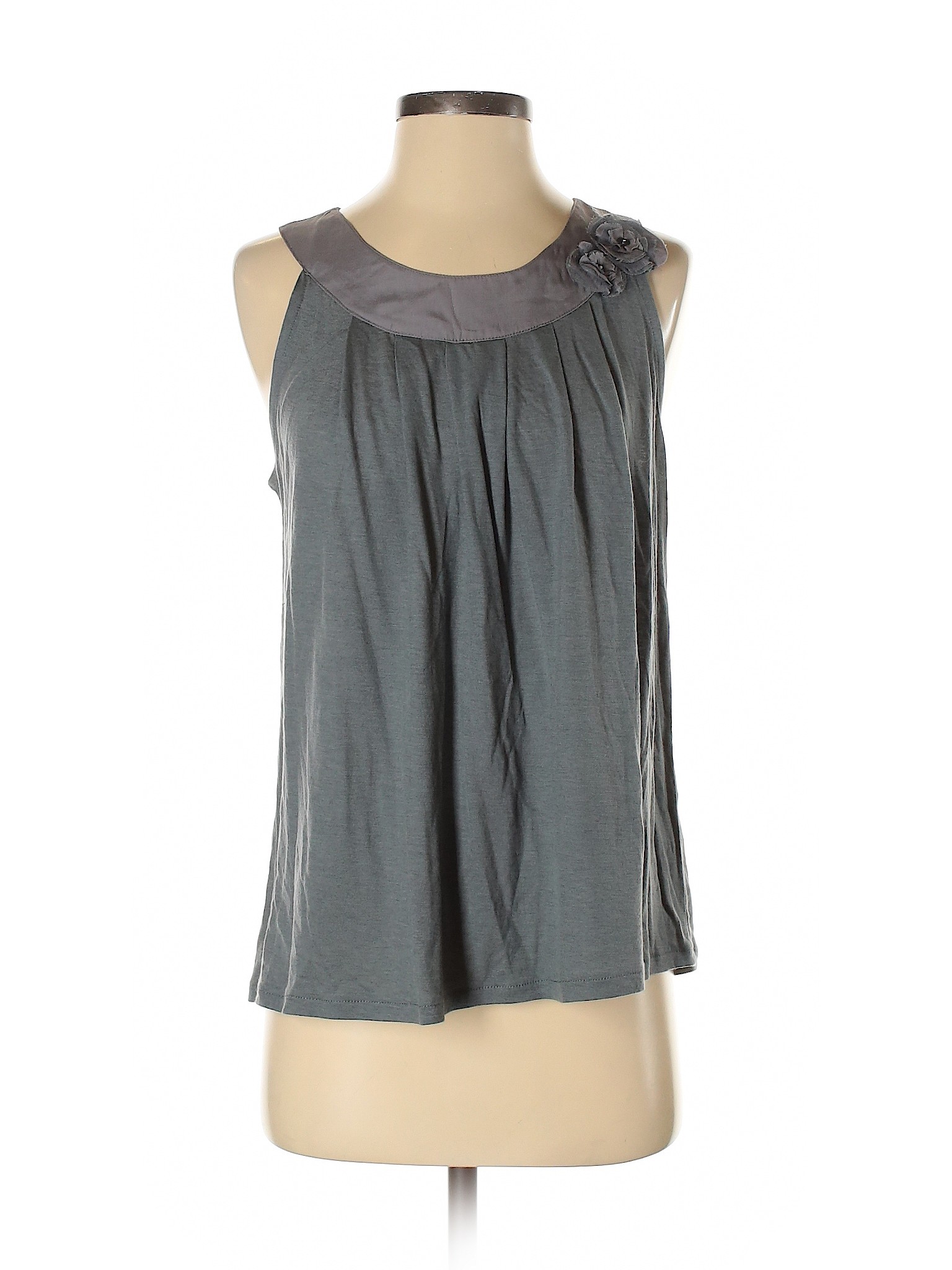 J.Crew Women Gray Sleeveless Blouse S | eBay