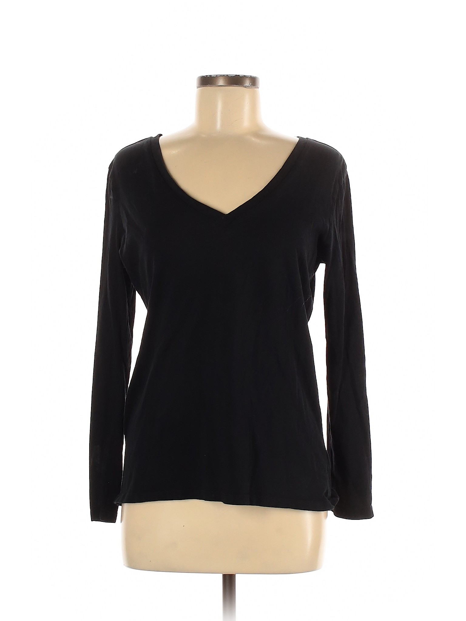 Gap Women Black Long Sleeve T-Shirt M | eBay