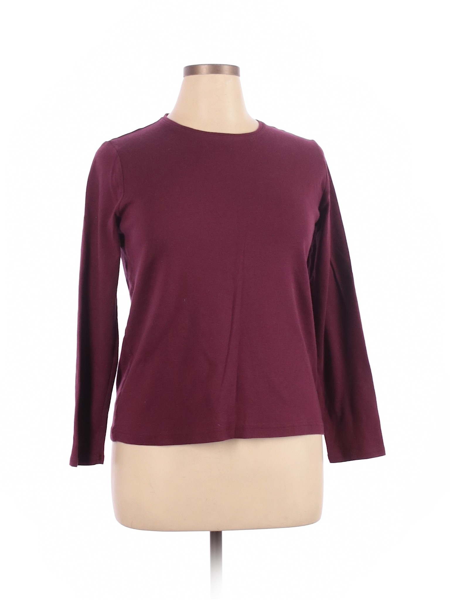 Croft & Barrow Women Purple Long Sleeve T-Shirt XL | eBay