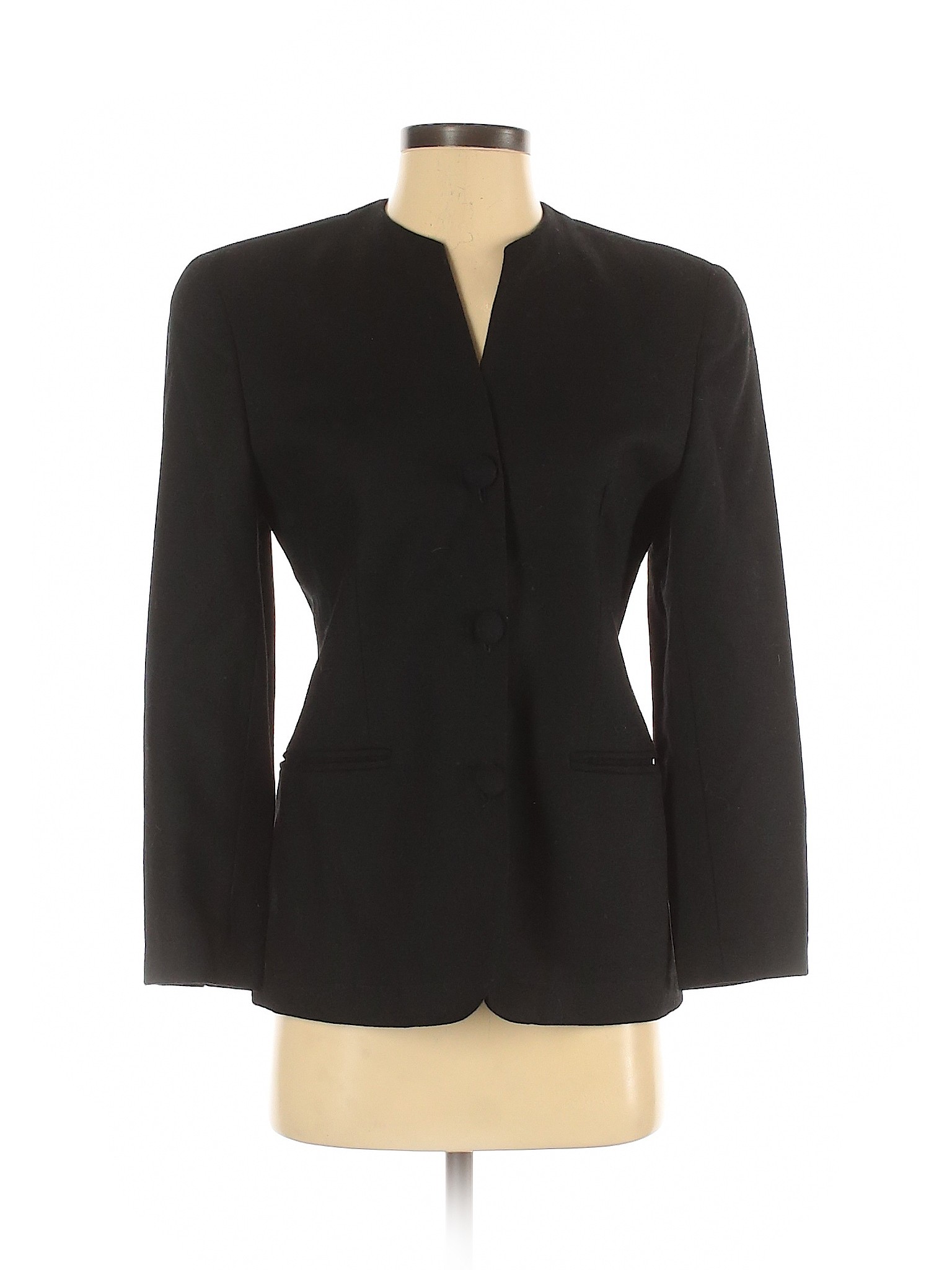 Jones New York Women Black Wool Coat 4 Petites | eBay