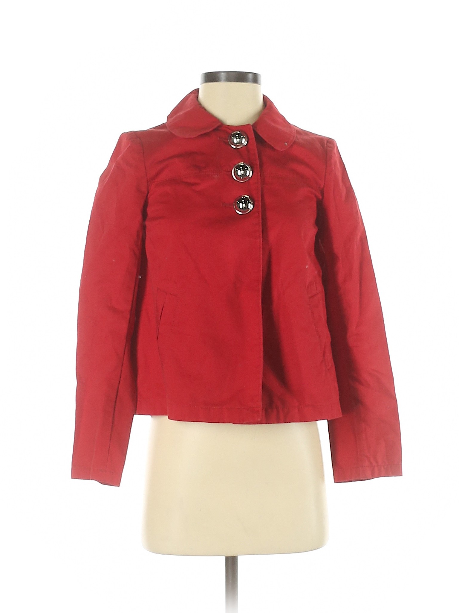 ann taylor red coat