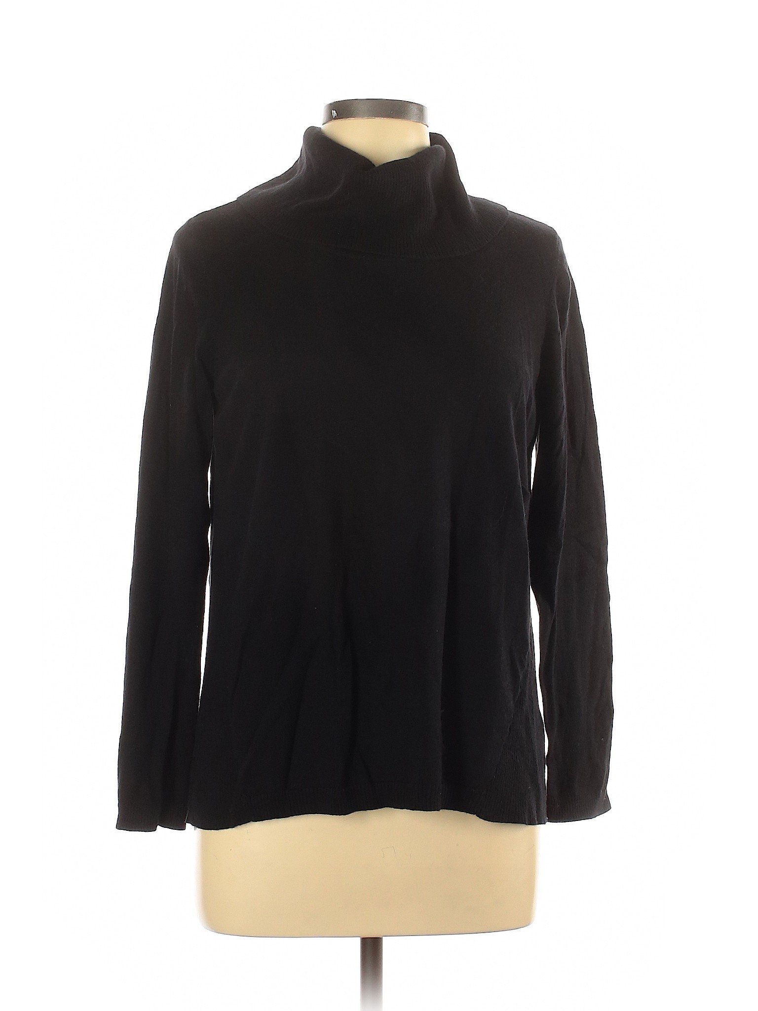 Chico's Women Black Turtleneck Sweater L | eBay