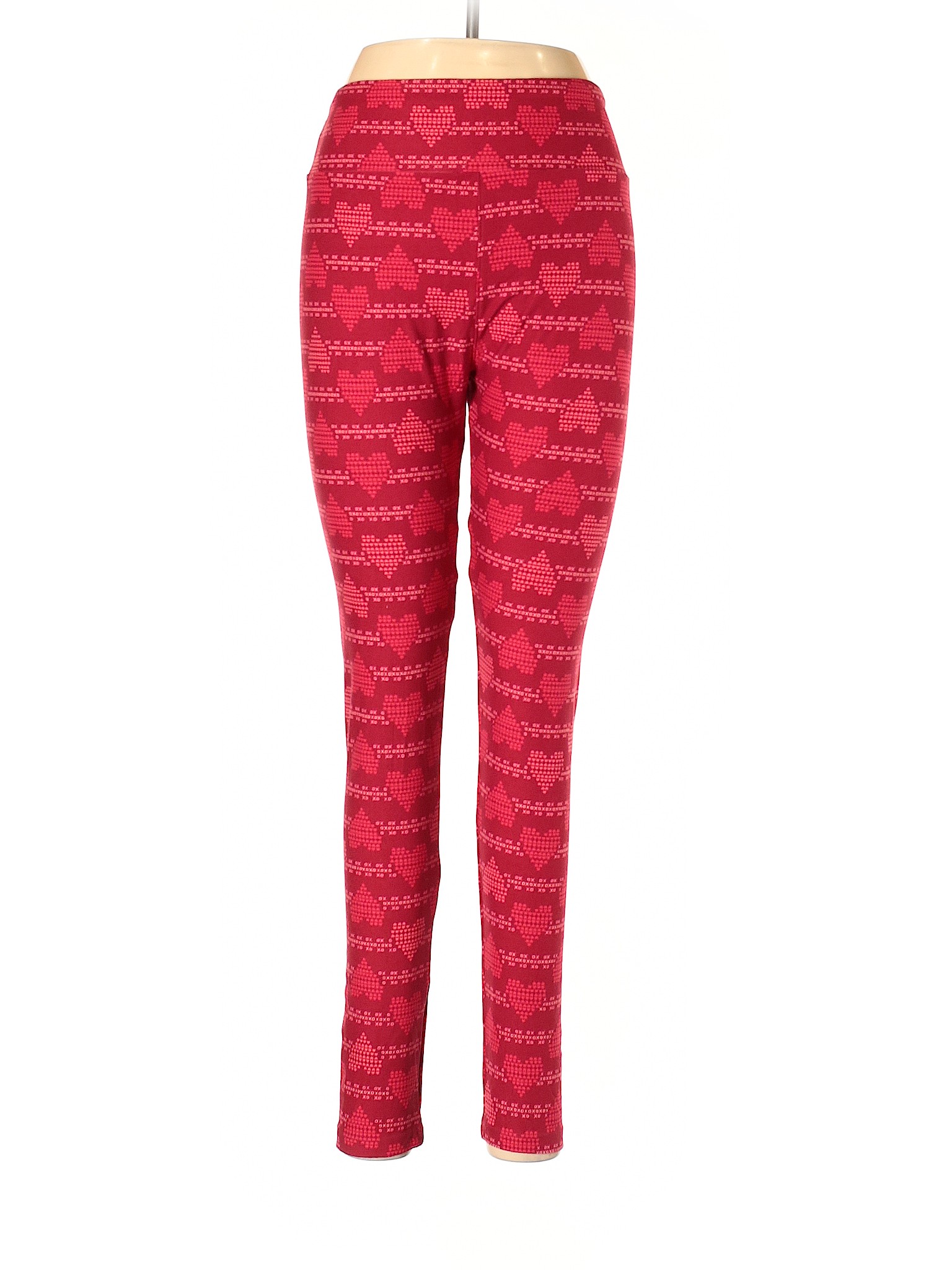 Lularoe Women Red Leggings One Size Plus eBay