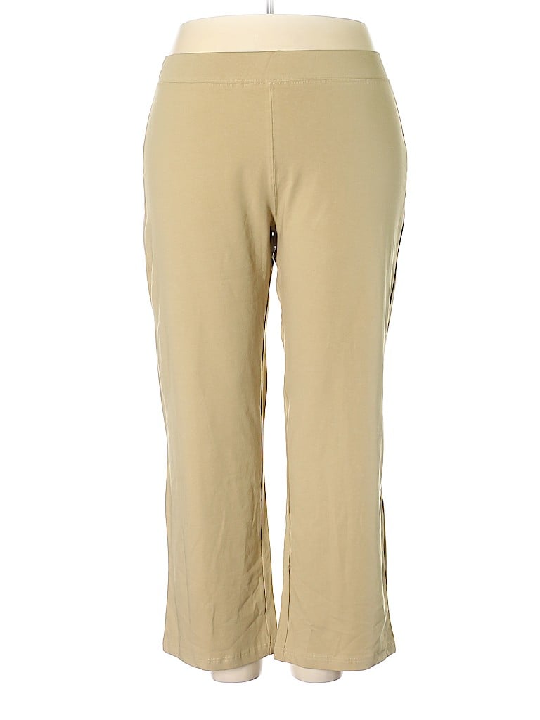 Roaman's Tan Casual Pants Size 18 (L) (Plus) - photo 1