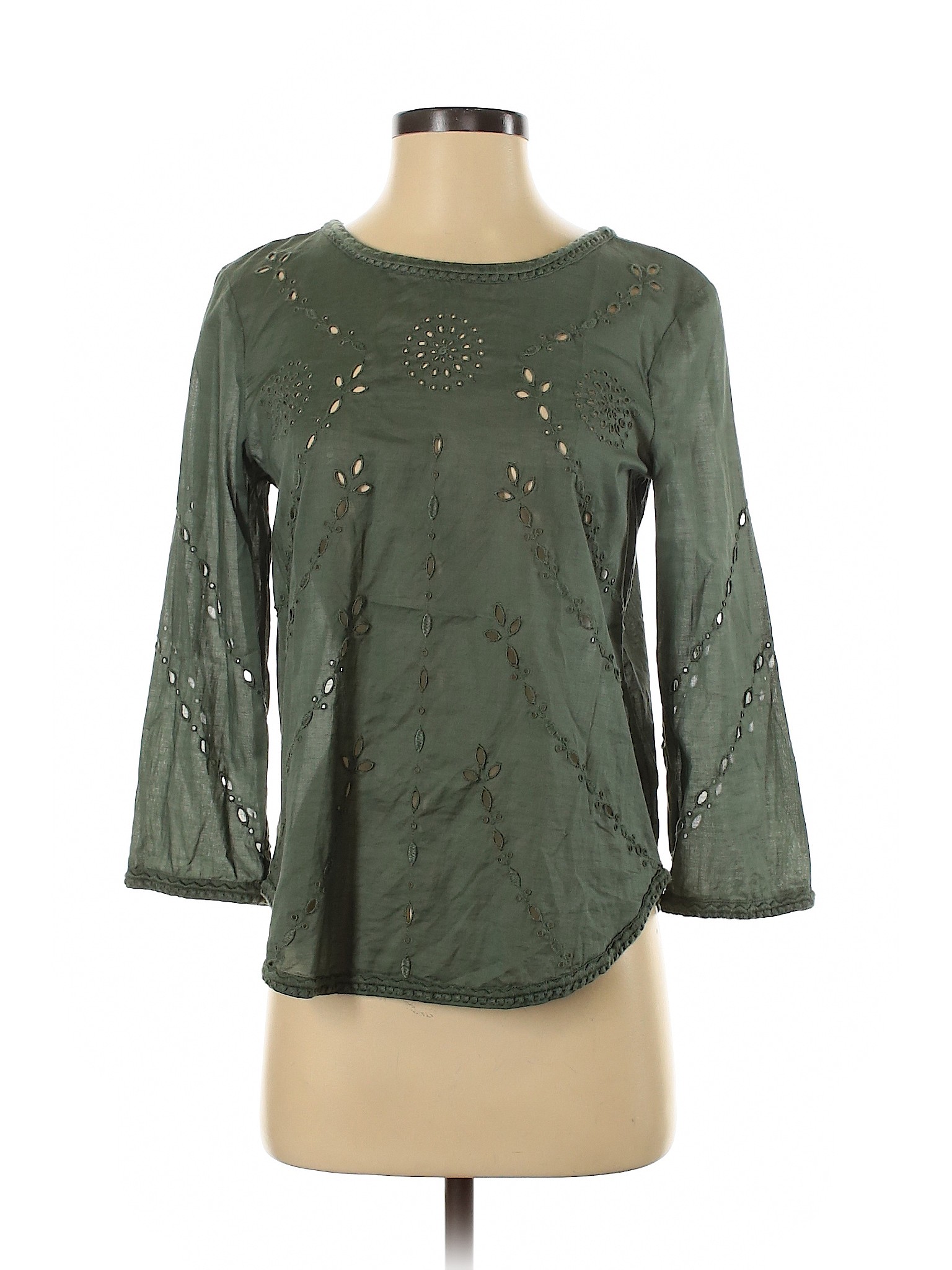 Gap Women Green Long Sleeve Blouse XS | eBay