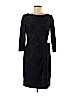 David Meister Solid Black Casual Dress Size 6 - photo 1