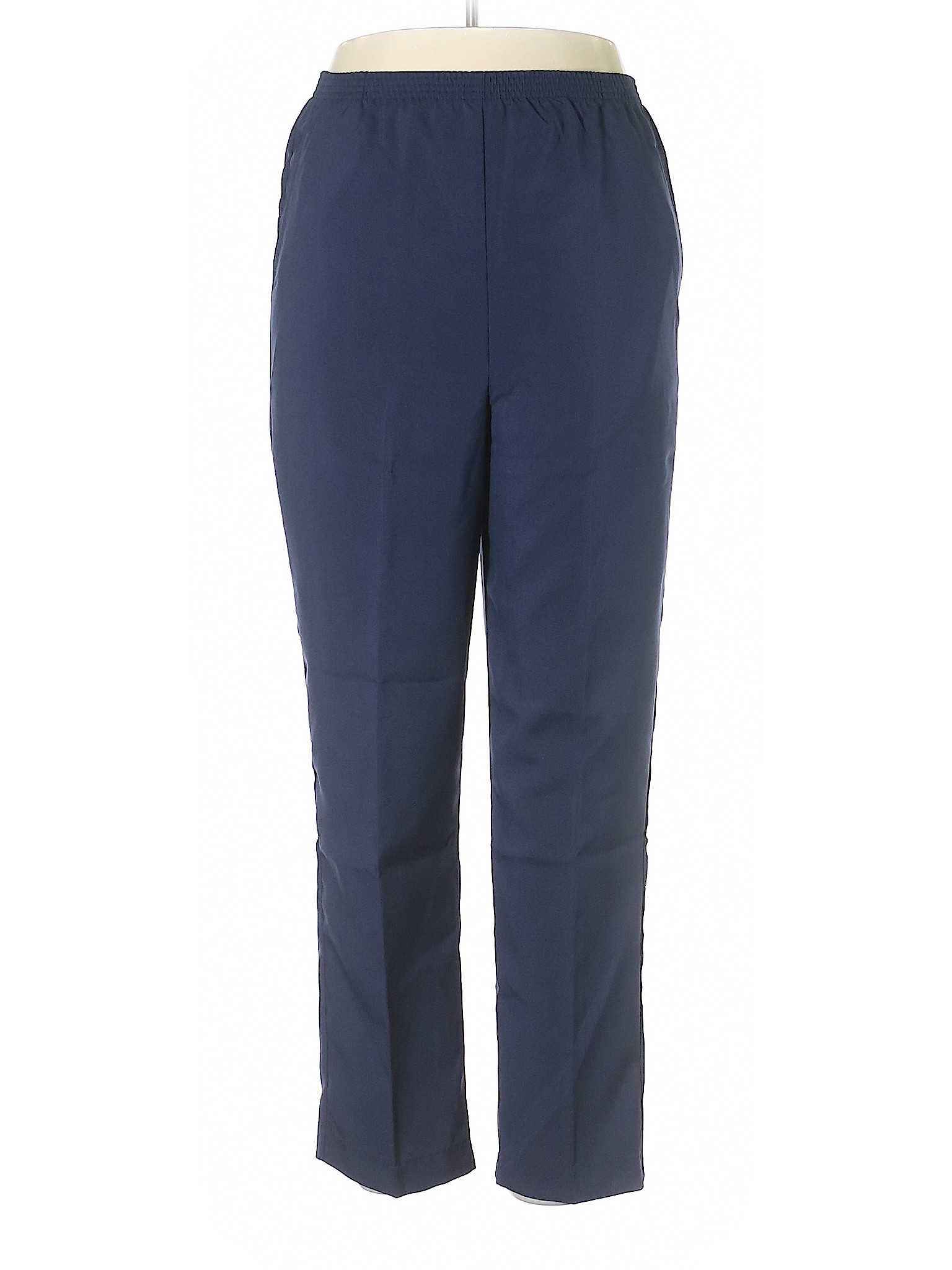 CW Classics 100% Polyester Solid Blue Dress Pants Size L - 75% off ...