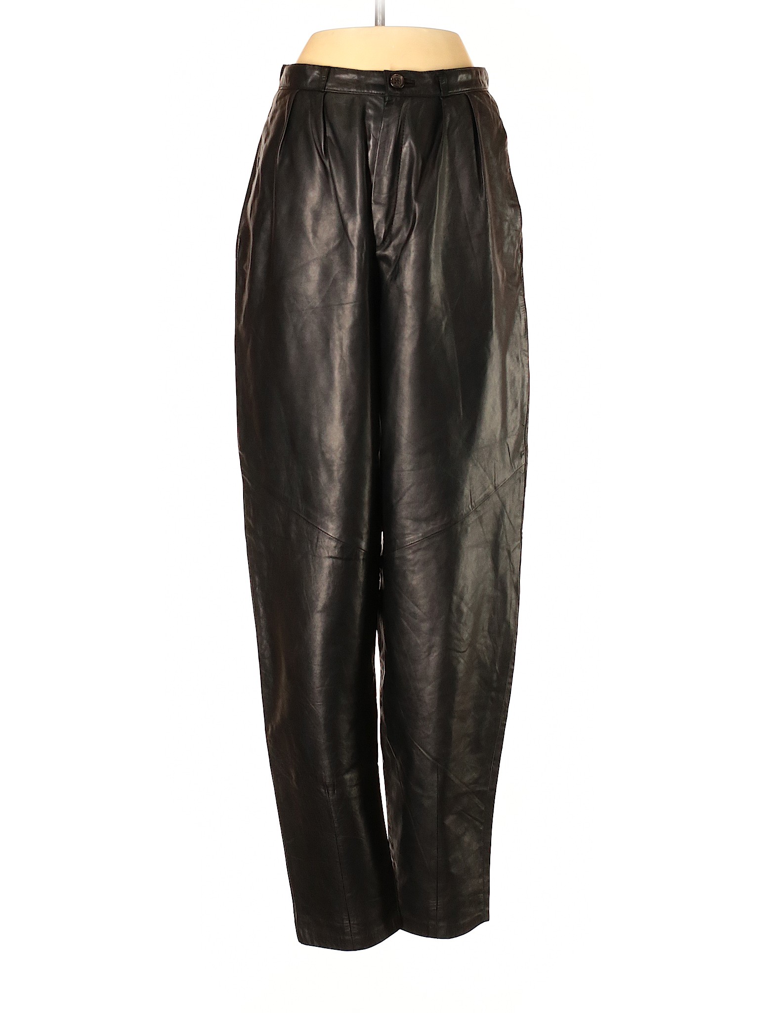 Wilsons Leather 100% Leather Solid Black Leather Pants Size 10 - 86% ...