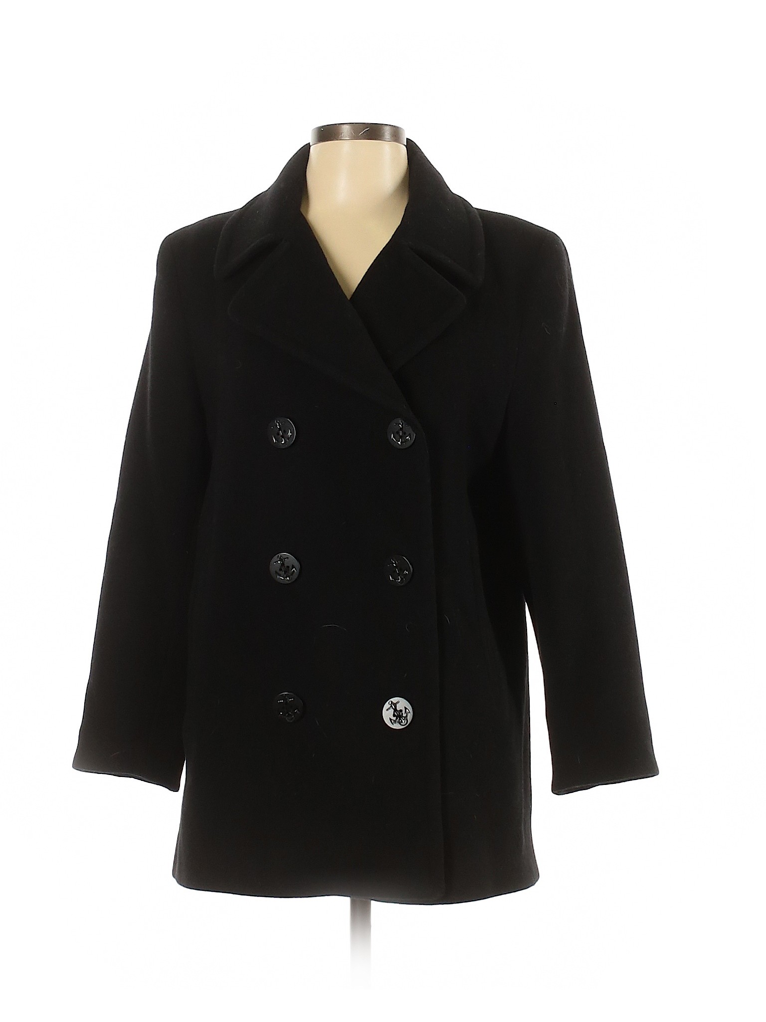 Forecaster of Boston Women Black Wool Coat 6 | eBay