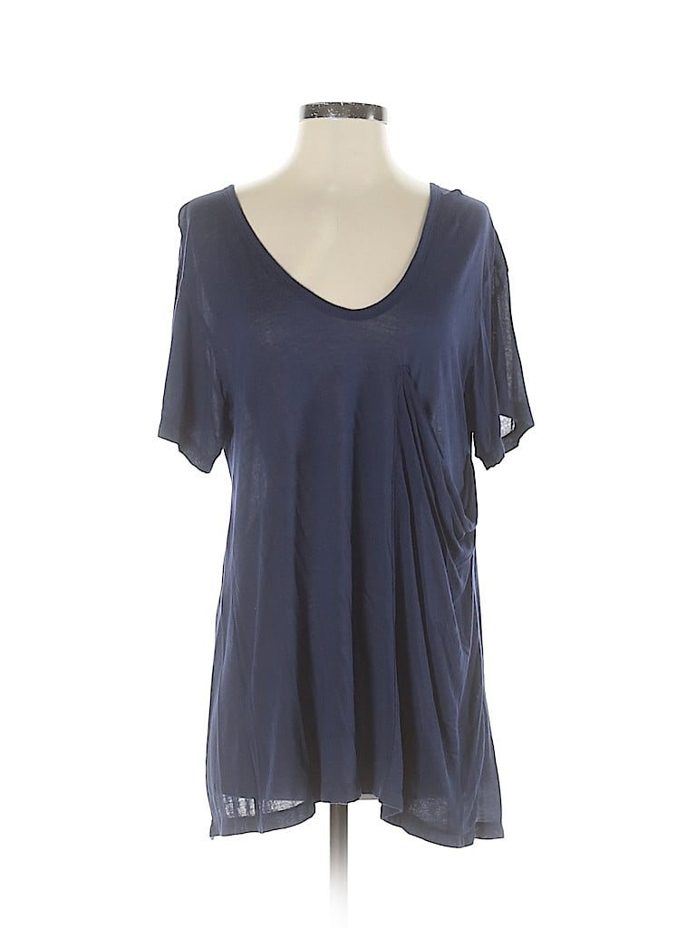 Plastic Island 100% Cotton Blue Short Sleeve T-Shirt Size XS - photo 1