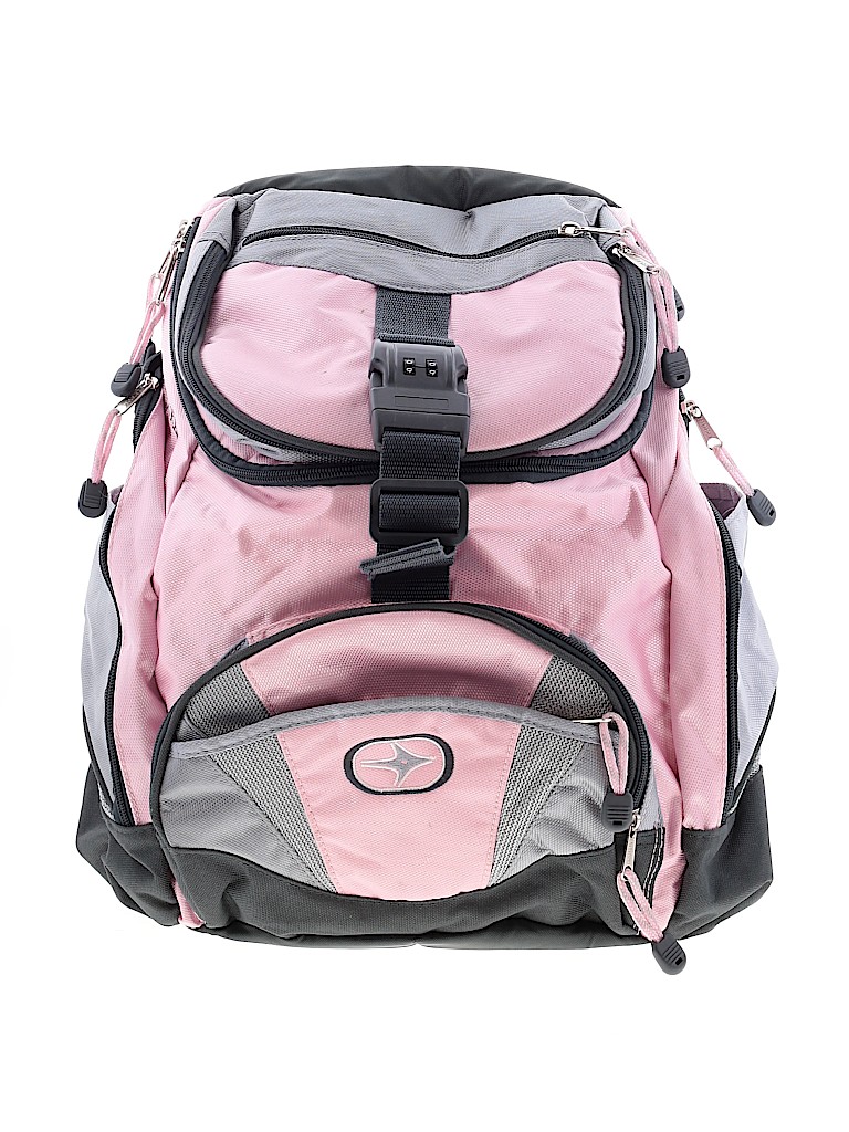 Eastsport Color Block Graphic Gray Pink Backpack One Size 37 off