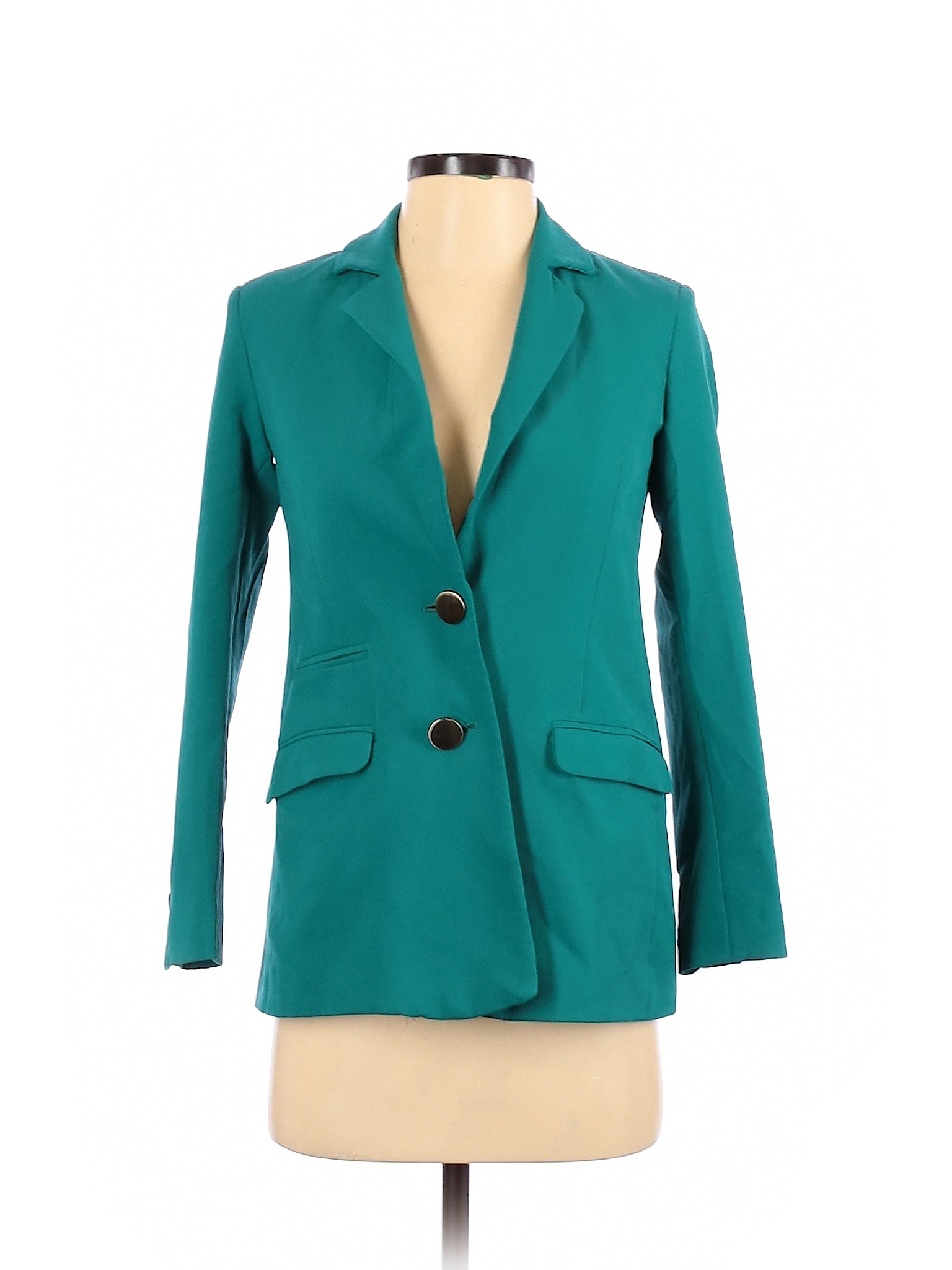 green blazer short set