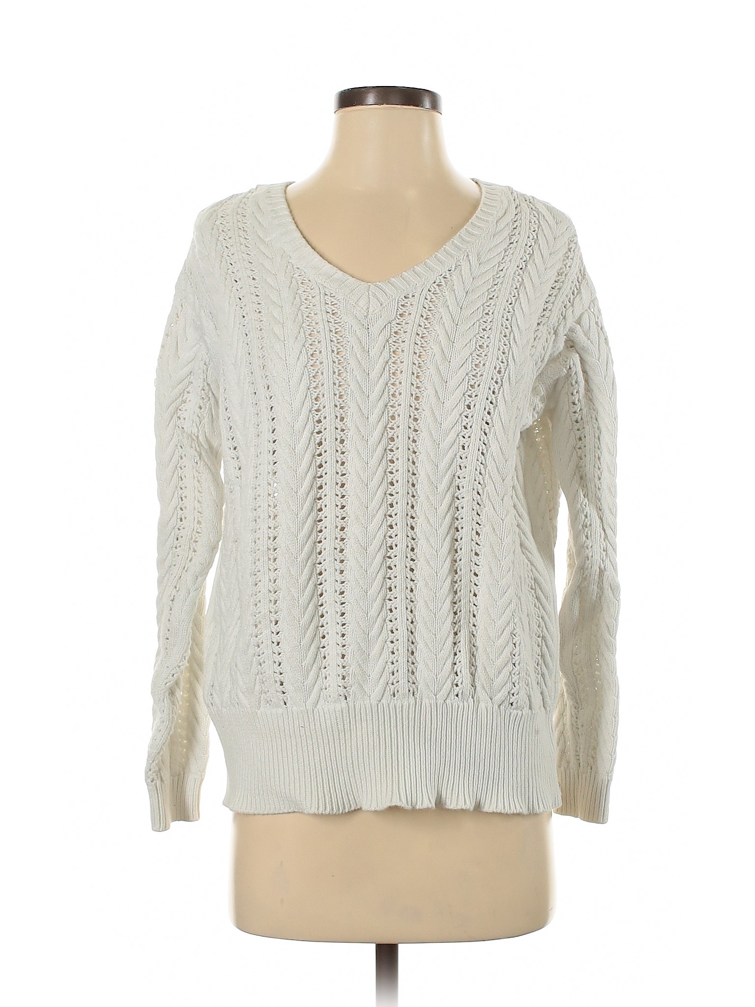 Zara Women White Pullover Sweater M | eBay