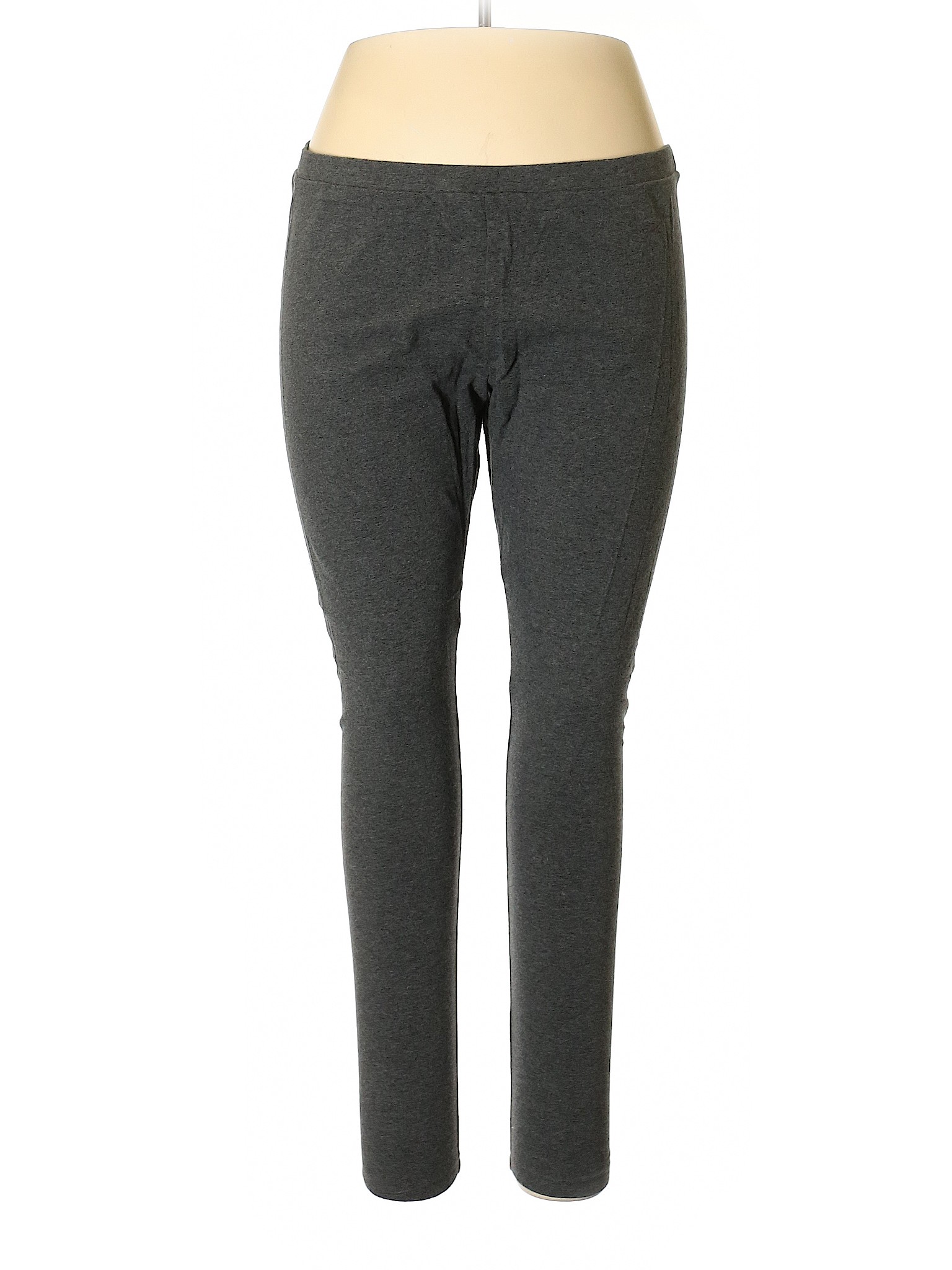 Ava & Viv Solid Gray Leggings Size 2X (Plus) - 33% off | thredUP