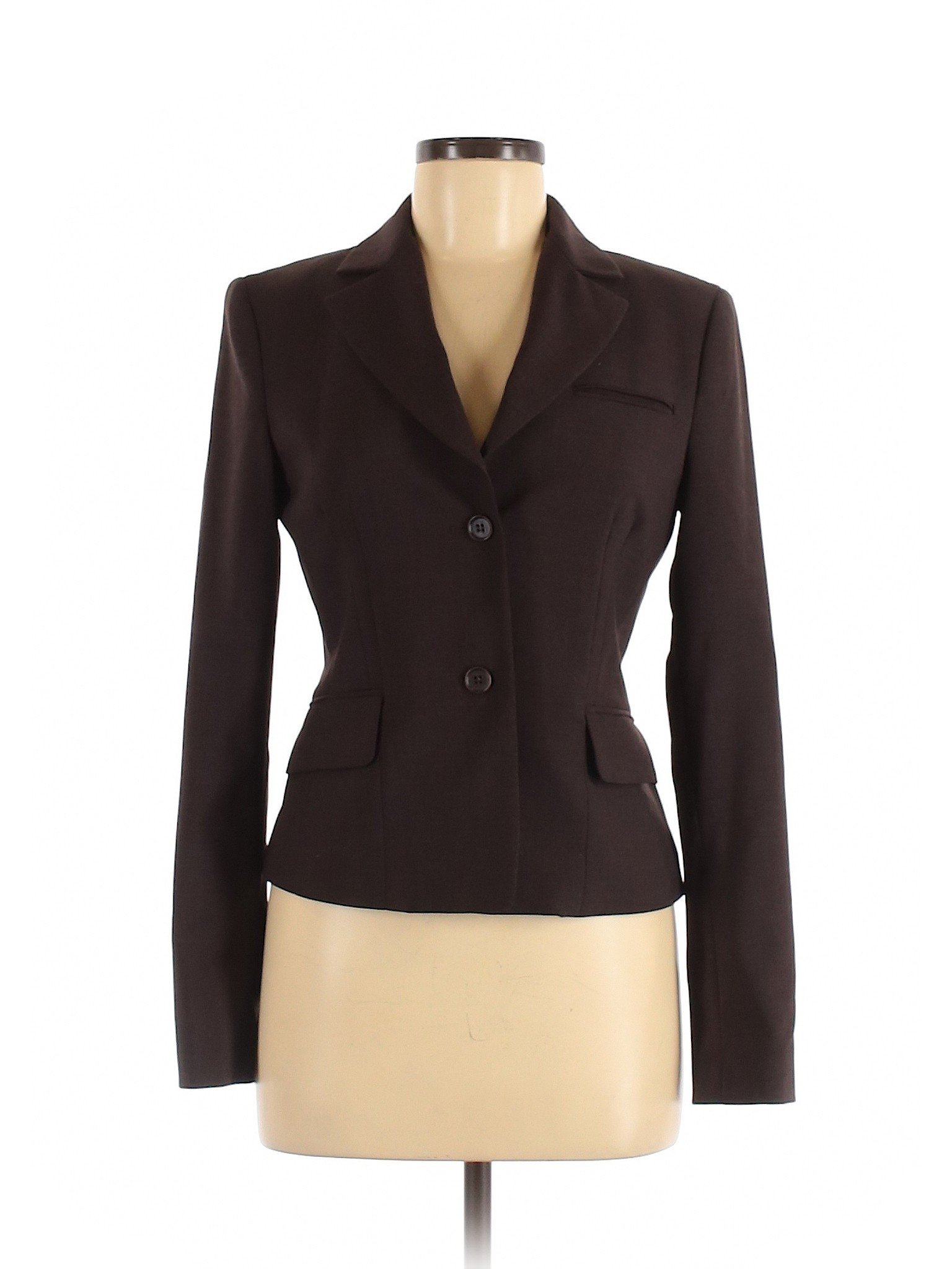 BCBGMAXAZRIA Women Brown Wool Blazer S | eBay