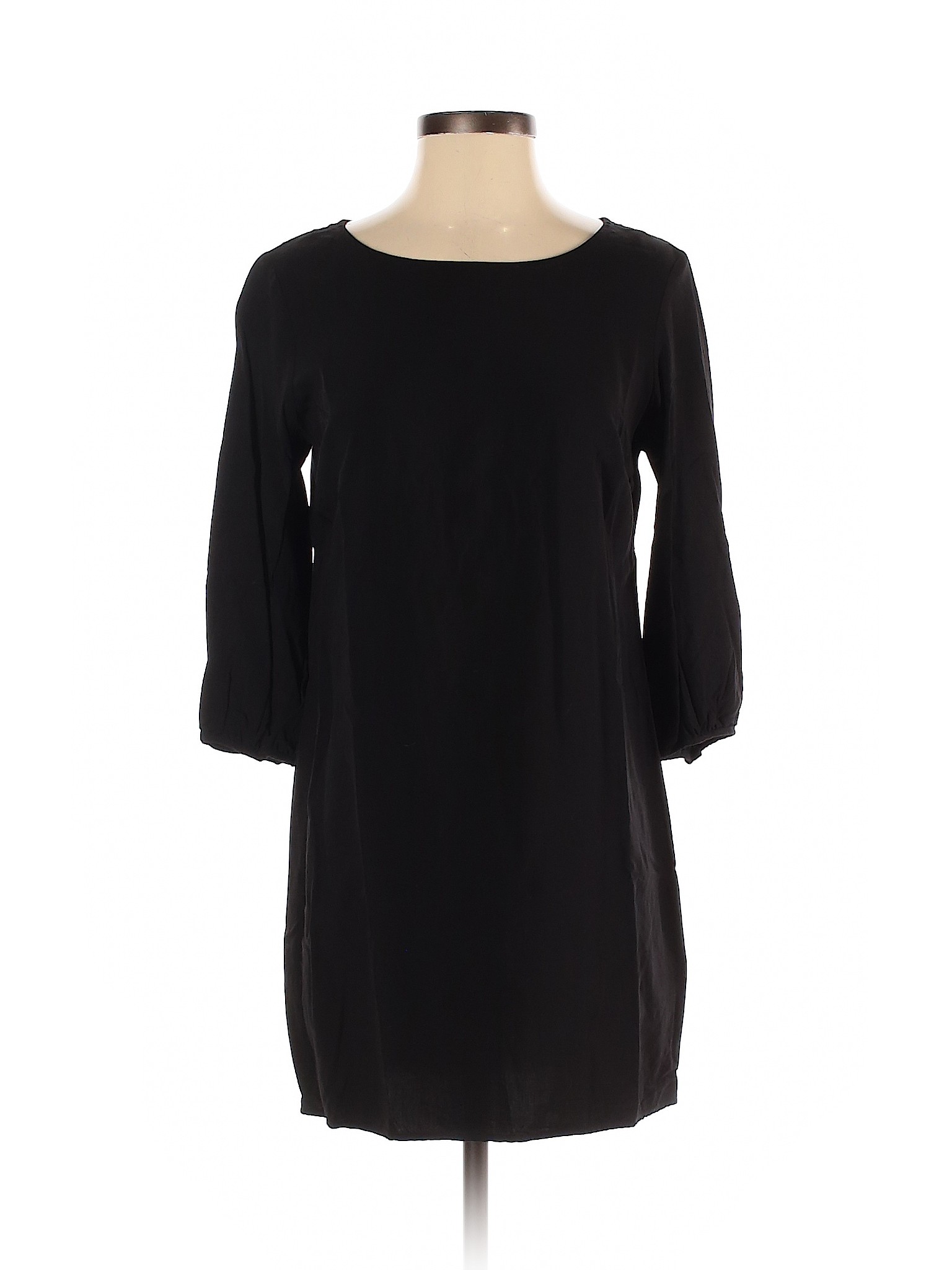 Old Navy 100 Rayon Solid Black Casual Dress Size S 92 off thredUP