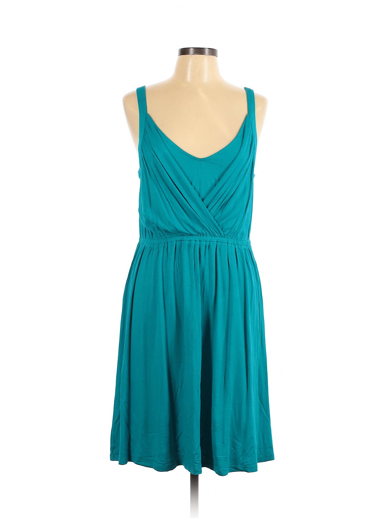 Ann Taylor LOFT Women Green Casual Dress L | eBay