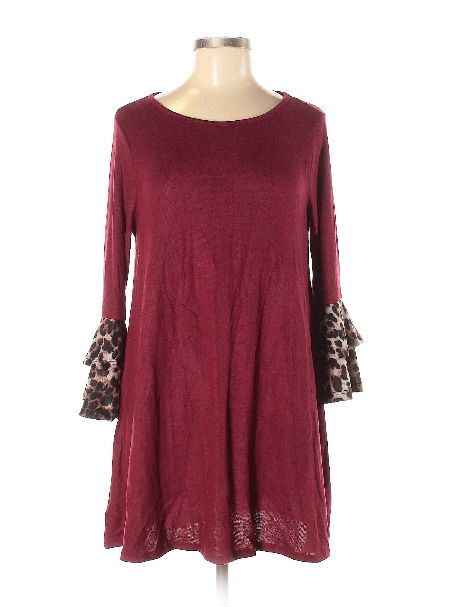Riah Fashion Women Red Casual Dress M | eBay