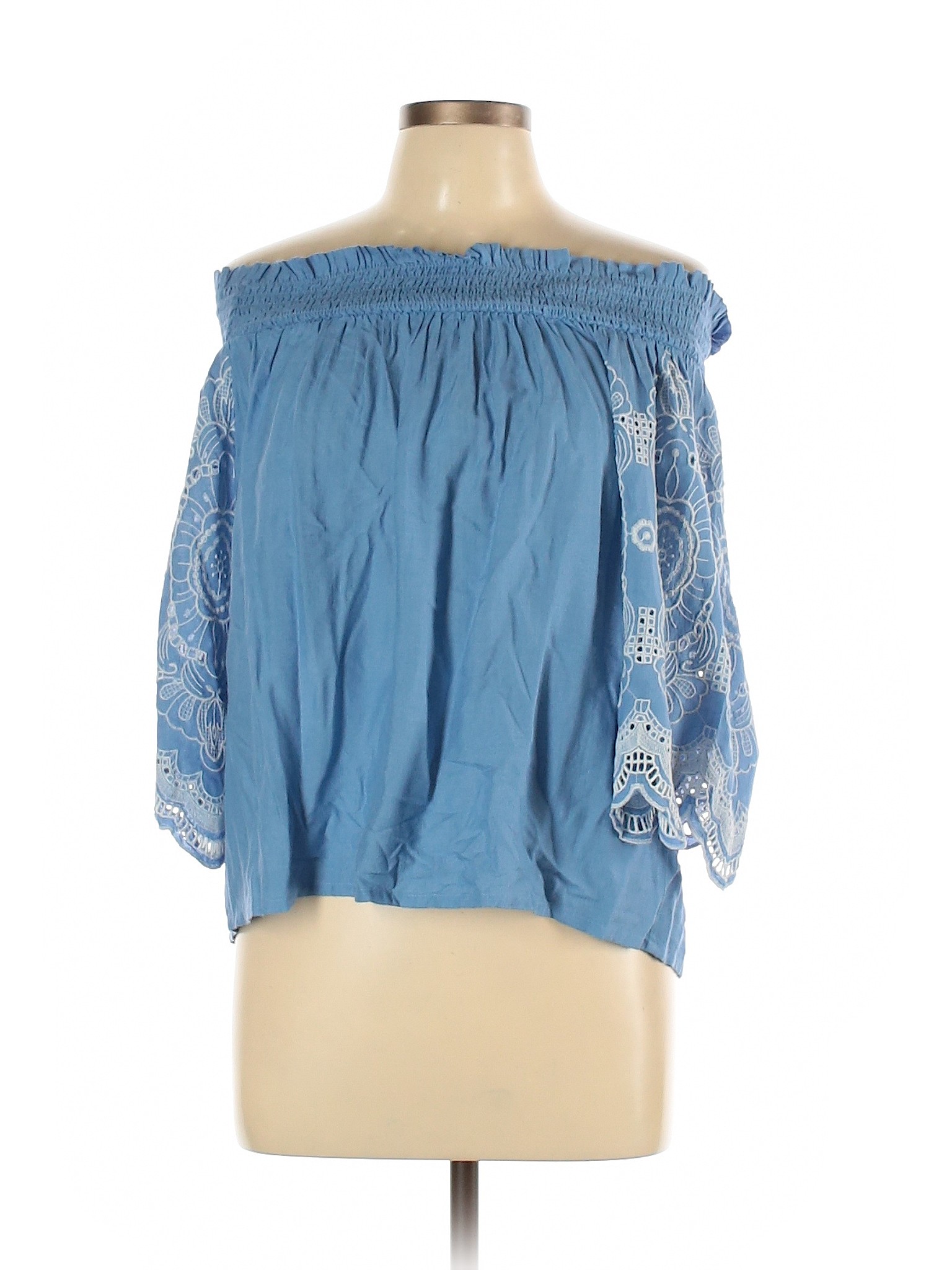 Per Una Women Blue 3/4 Sleeve Blouse 12 uk | eBay