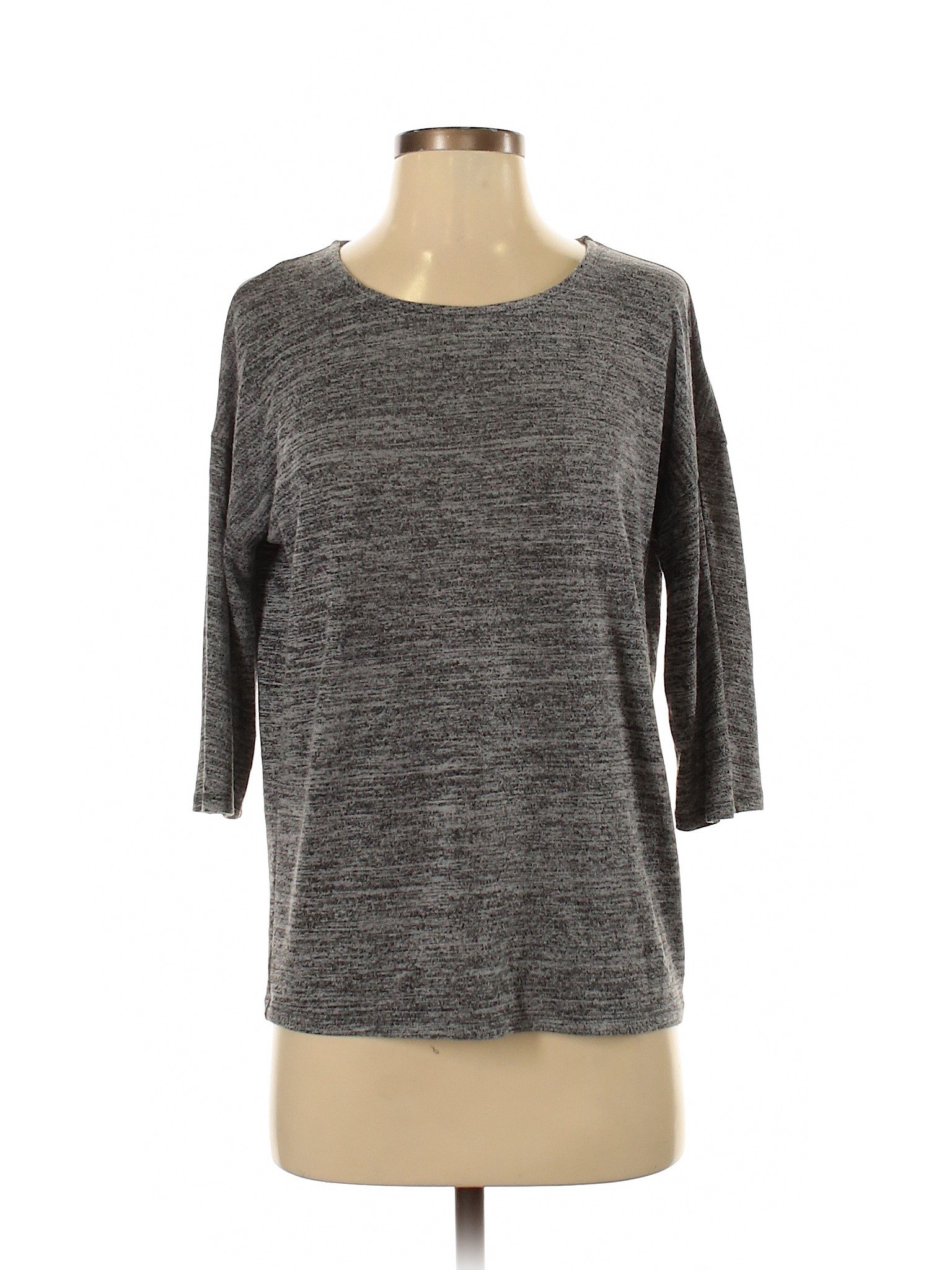 The Limited Women Gray 3/4 Sleeve Top S | eBay