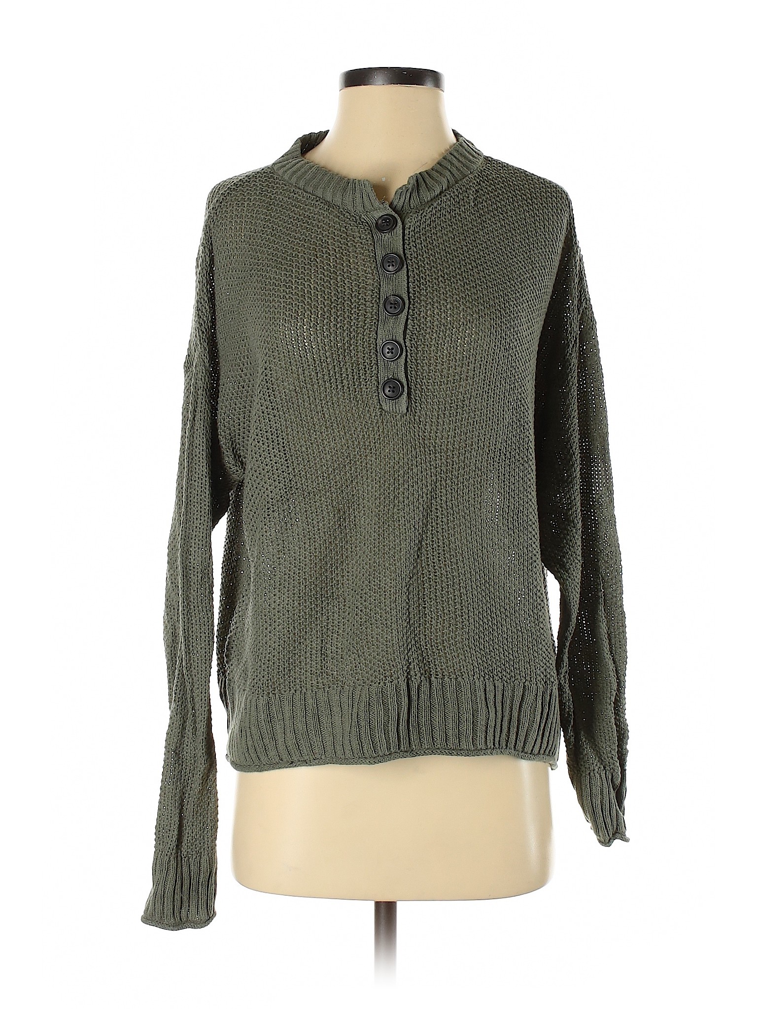 american eagle lime green sweater