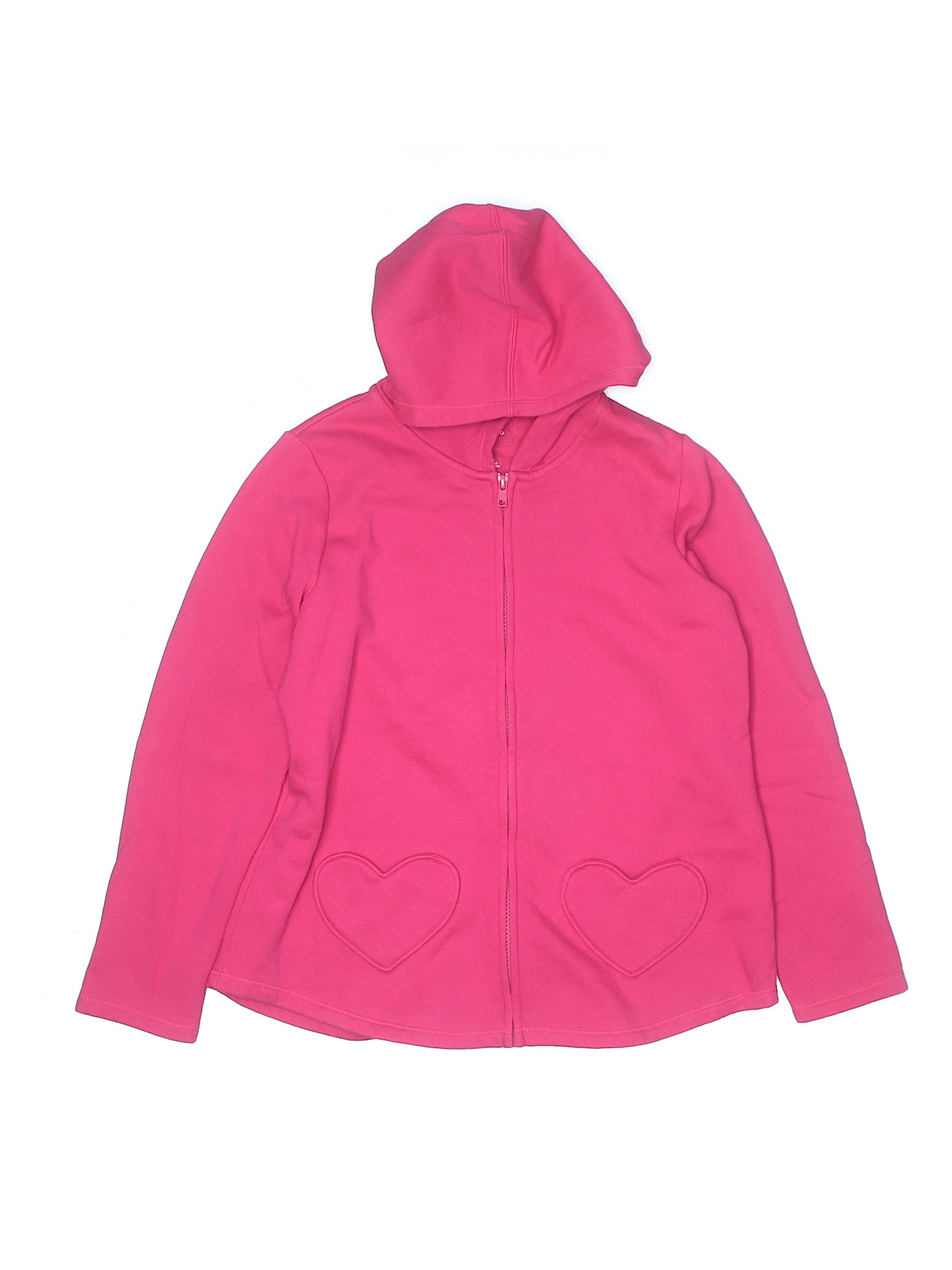 Lands' End Girls Pink Zip Up Hoodie 10 eBay