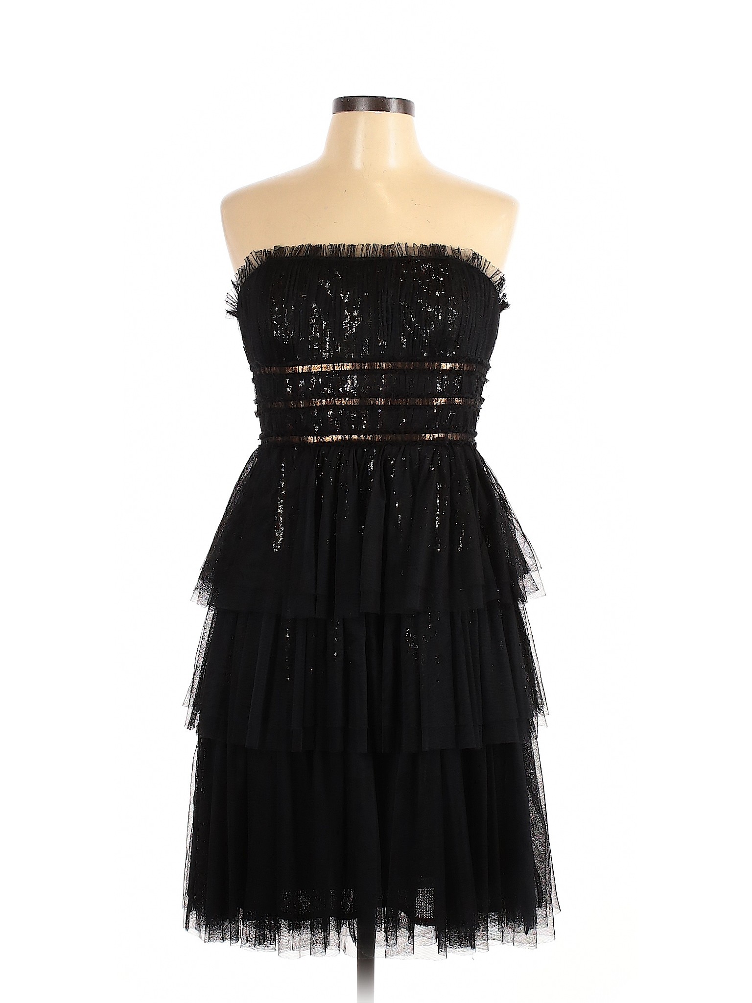 NWT ML Monique Lhuillier Women Black Cocktail Dress 10 | eBay