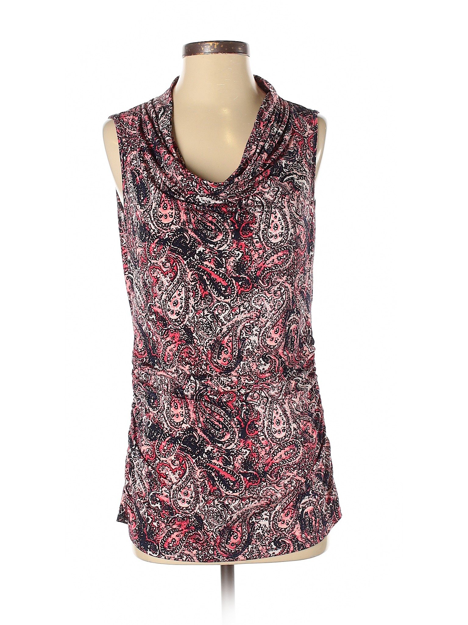 Dana Buchman Paisley Pink Sleeveless Blouse Size S 79 Off Thredup 6658