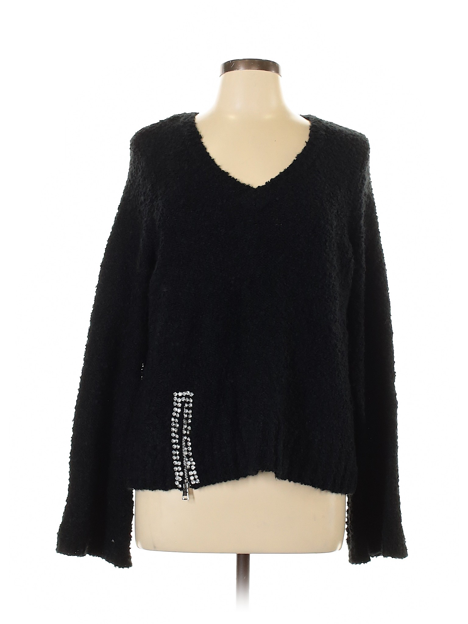 INC International Concepts Women Black Pullover Sweater L | eBay