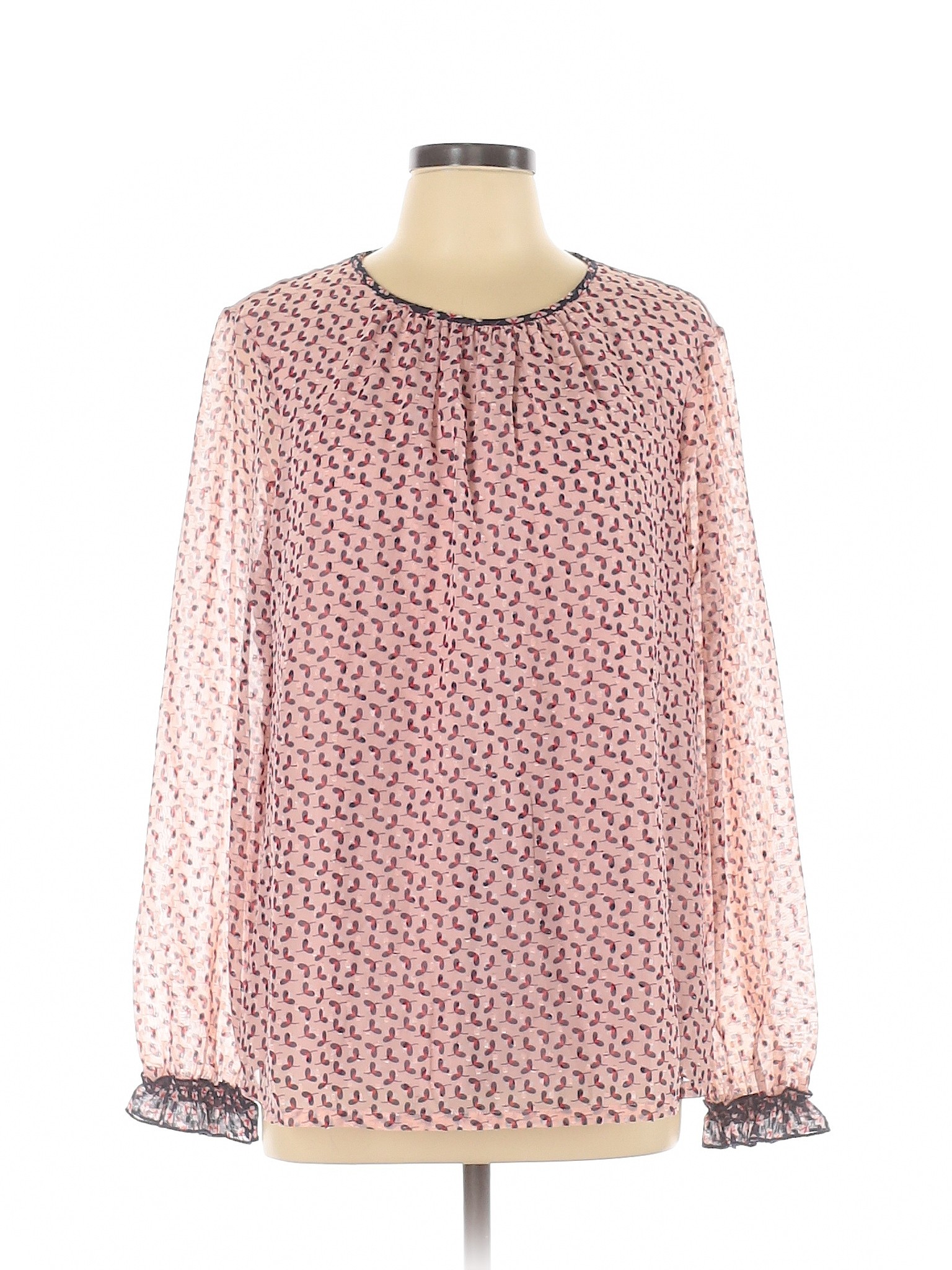 Boden Pink Long Sleeve Blouse Size 14 - 71% off | thredUP