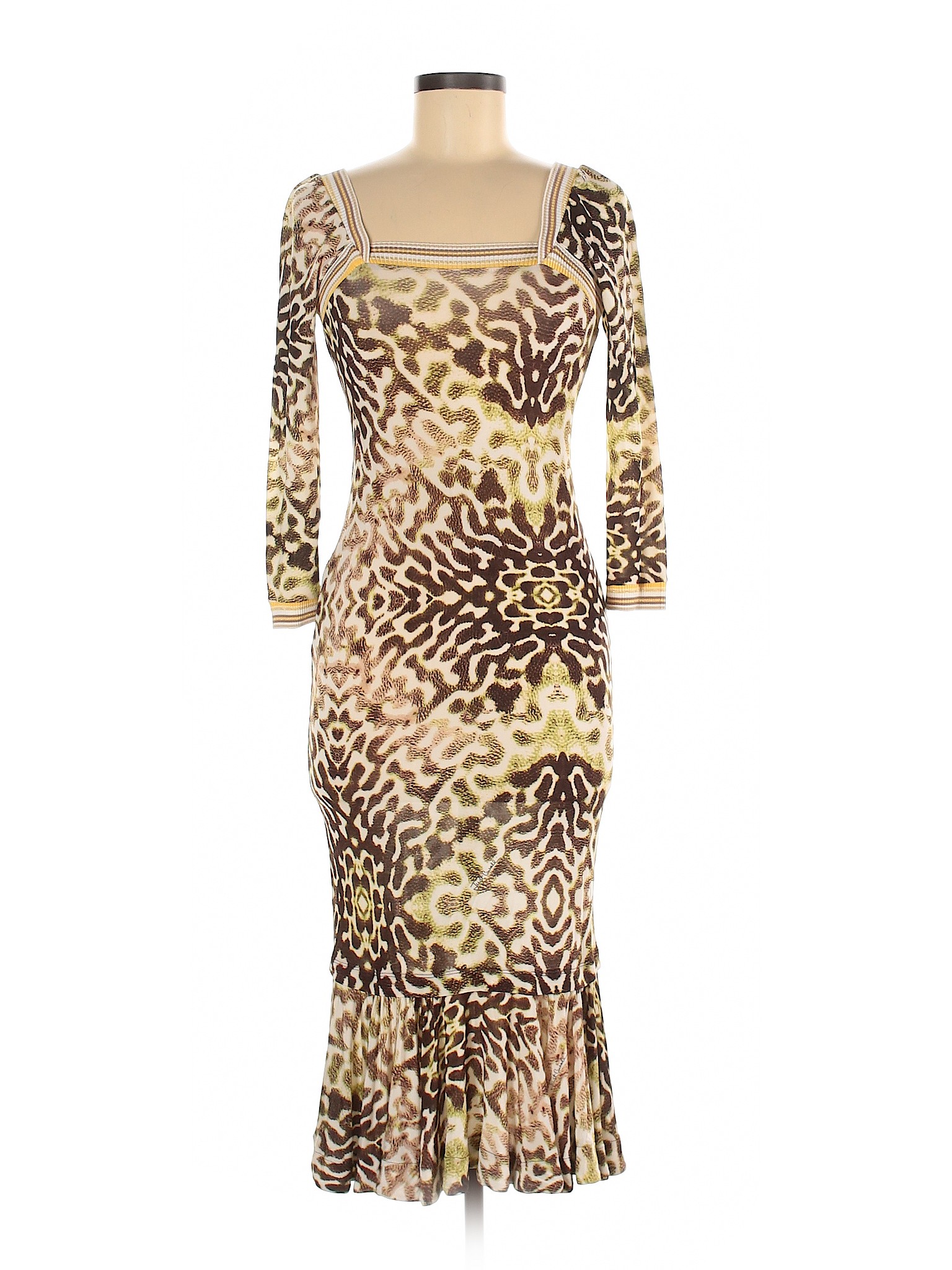 Just Cavalli Animal Print Brown Casual Dress Size 42 (IT) - 62% off ...