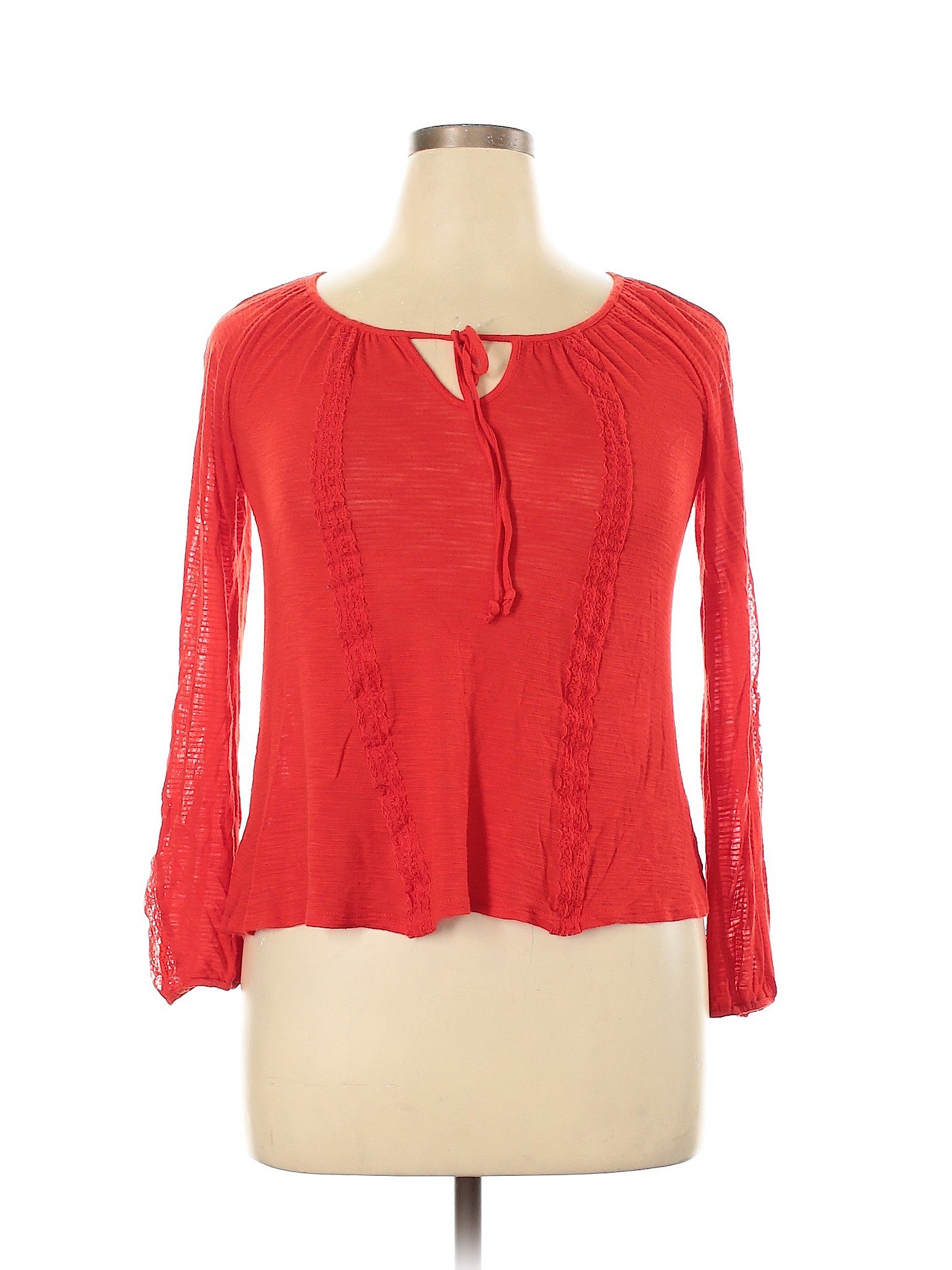 Cable & Gauge Women Red Long Sleeve Top M | eBay