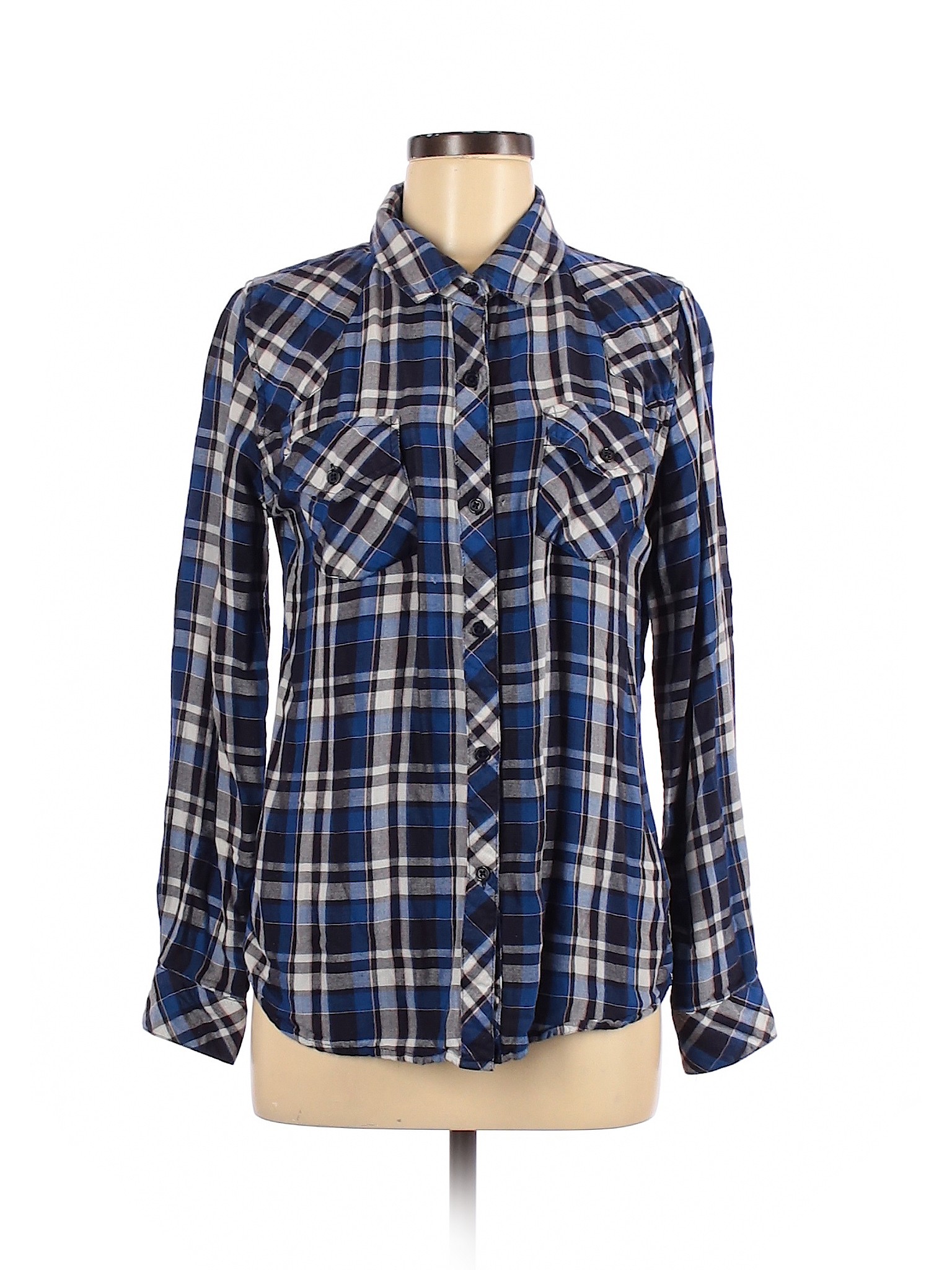 Rails Women Blue Long Sleeve Button-Down Shirt M | eBay
